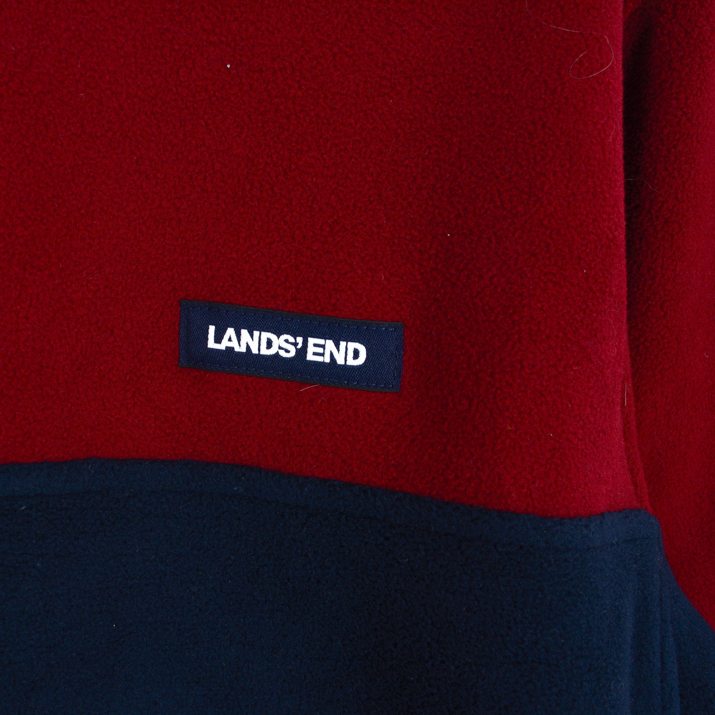 Lands' End XL Fleece Pullover Sweatshirt Jumper Sweater Streetwear Snap Size US XL / EU 56 / 4 - 3 Thumbnail