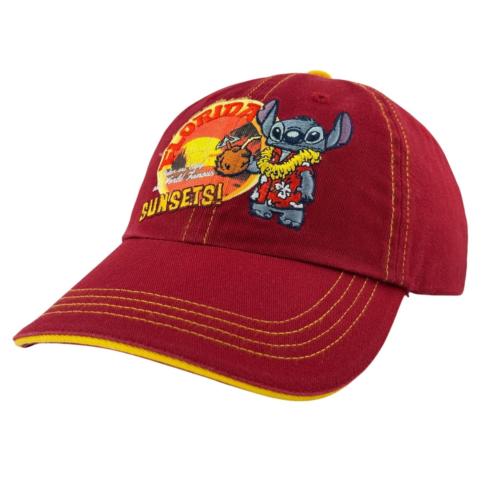 Disney Lilo & Stitch Florida Hat - Disney World Strapback Dad Cap Size ONE SIZE - 1 Thumbnail