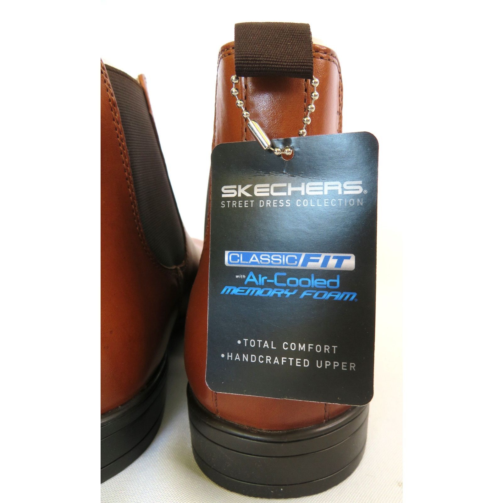 SKECHERS New SKECHERS Men Sz 9 Brown Leather Chelsea Ankle Boots Size US 9 / EU 42 - 7 Thumbnail