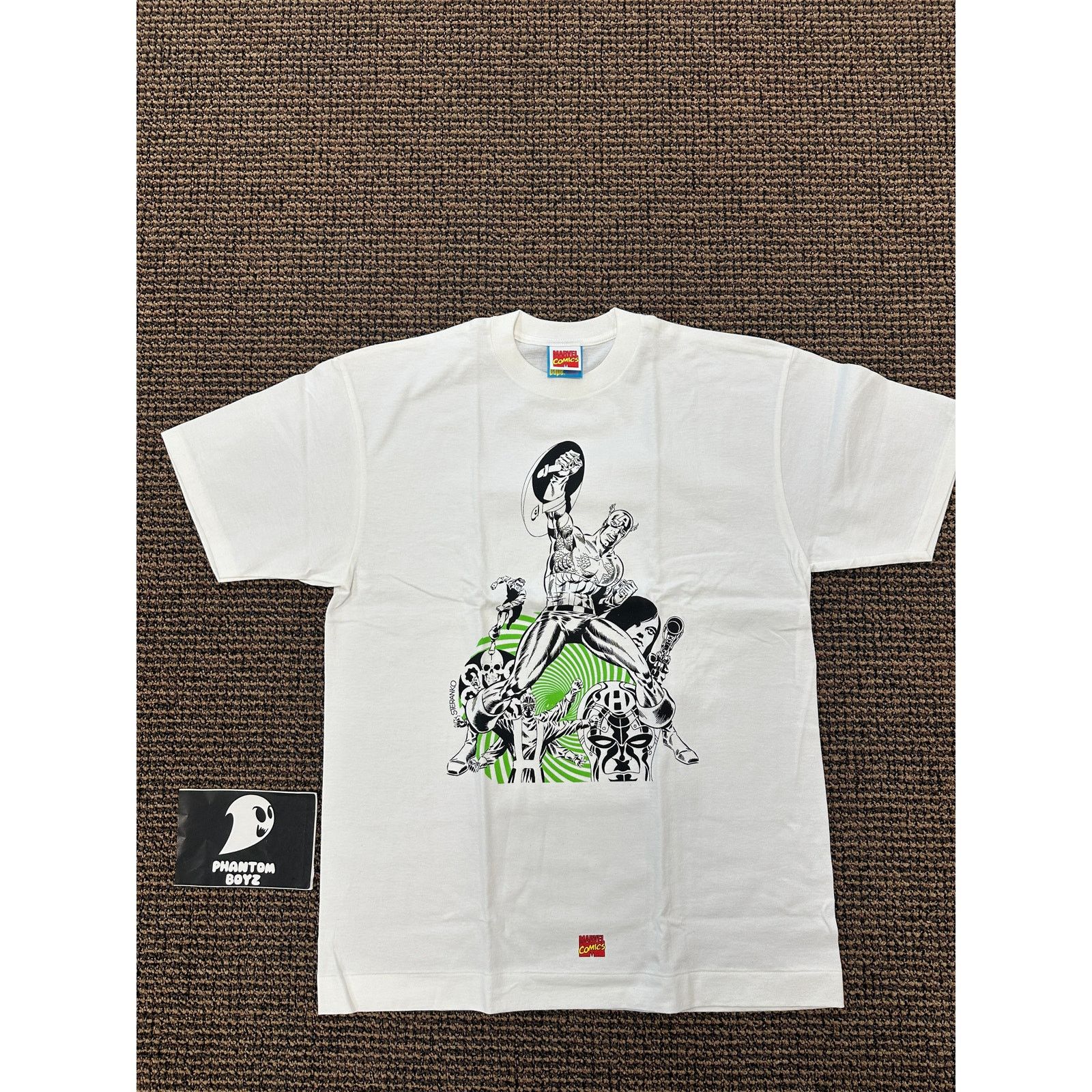 Bape Bape x Marvel 'Captain America' T-Shirt WHITE~sizeL Size US L / EU 52-54 / 3 - 2 Thumbnail
