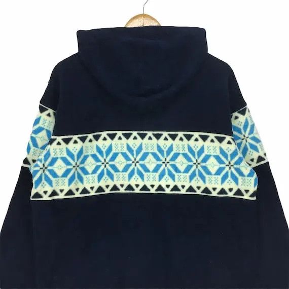 North Sea Clothing Vtg NORTH SEA ANCESTRESS Navajo Fleece Hoodie Jacket Size L / US 10 / IT 46 - 3 Thumbnail