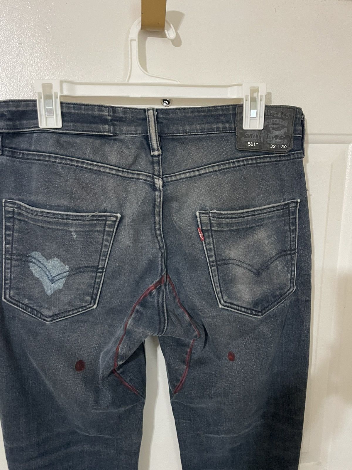 Levi's Daperdashery x Levi’s 511 custom made denim jeans Size US 32 / EU 48 - 7 Thumbnail