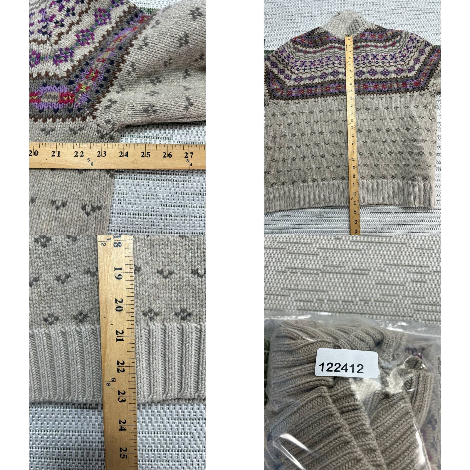 Eddie Bauer Eddie Bauer Cardigan Sweater Womens 2XL Gray Lambswool Fair Isle Shawl Collar Knit Wool Jacket Style Cardigan Womens 2XL Gray Fair Isle Wool"} Size XXL / US 16-18 / IT 52-54 - 8 Thumbnail