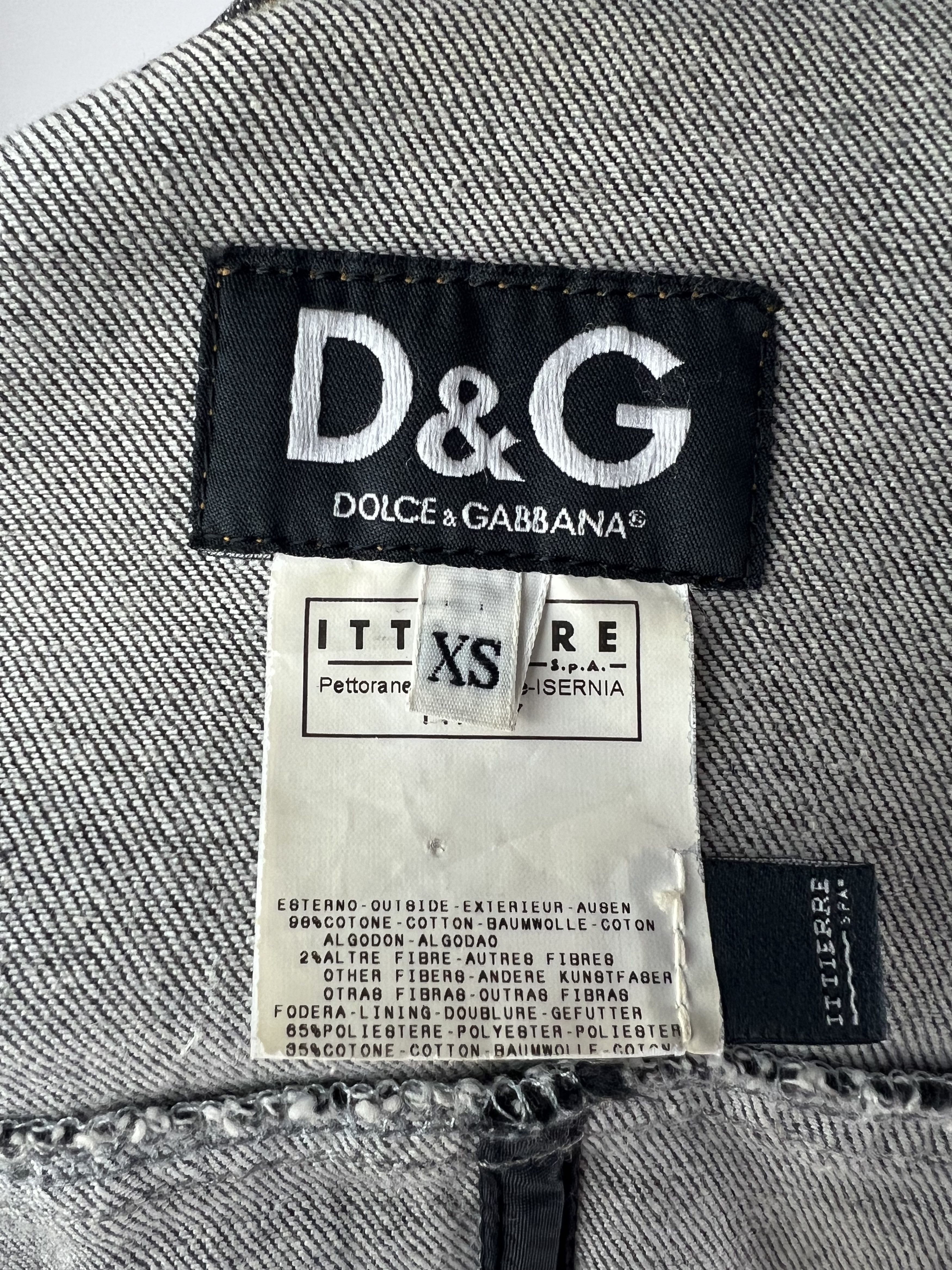 Dolce & Gabbana Rare Vintage Dolce & Gabbana Women's Denim Jacket Size XS / US 0-2 / IT 36-38 - 9 Thumbnail