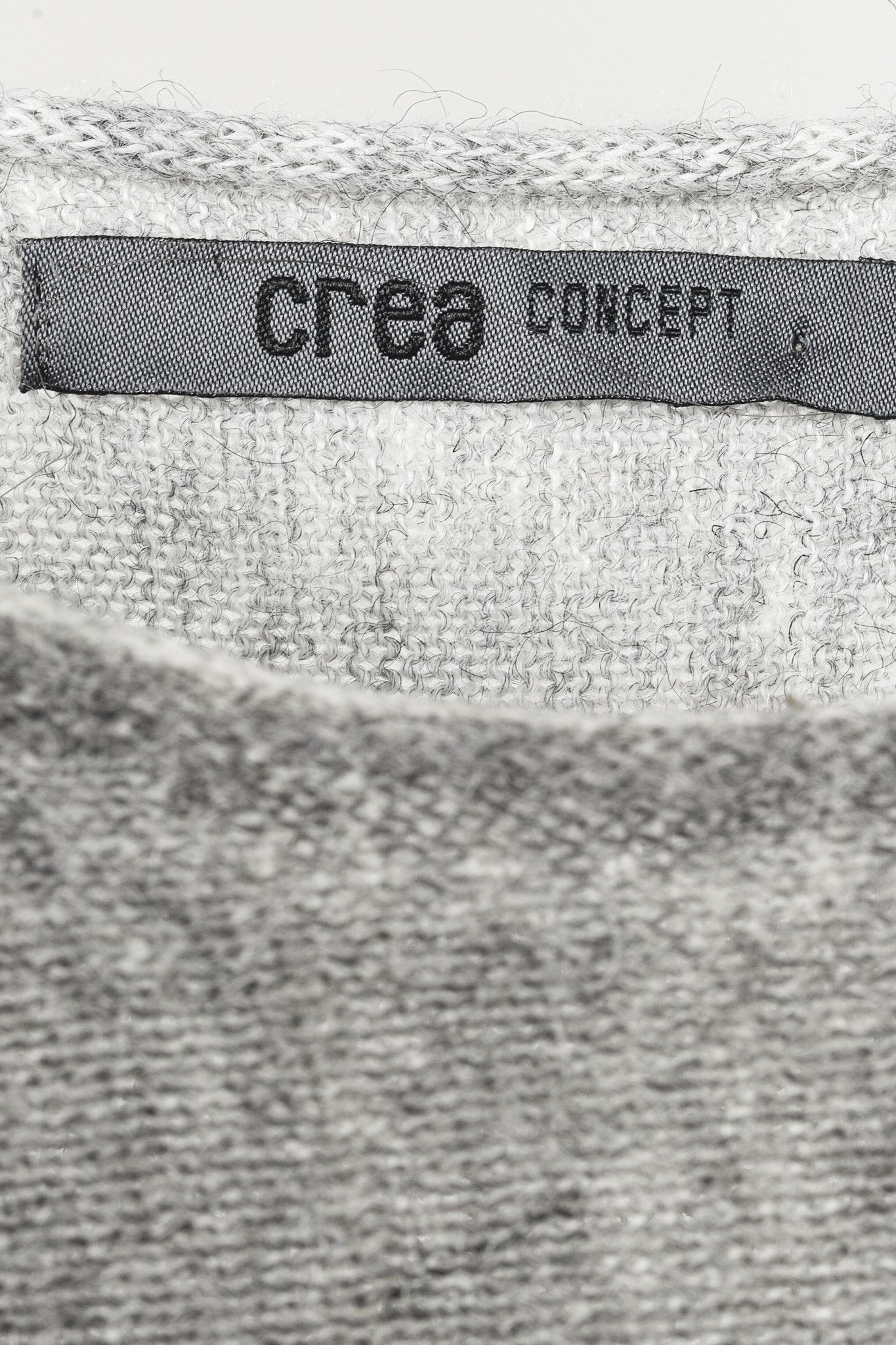 Other Crea Concept AW/17 Grey Watercolour Sharkbite-Hem Sweater Size M / US 6-8 / IT 42-44 - 4 Thumbnail