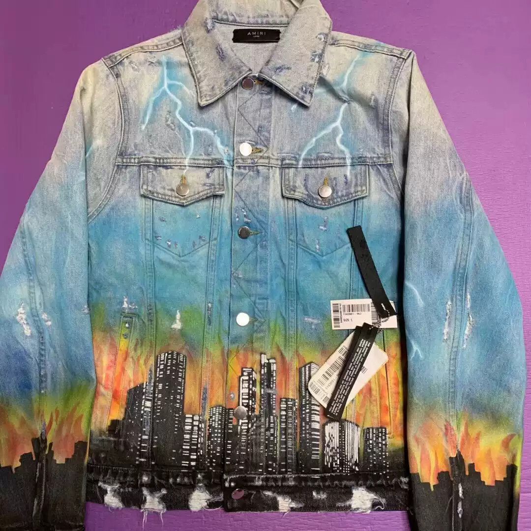 Amiri AMIRI Hollywood Trucker JKT-2506 Size US S / EU 44-46 / 1 - 1 Thumbnail