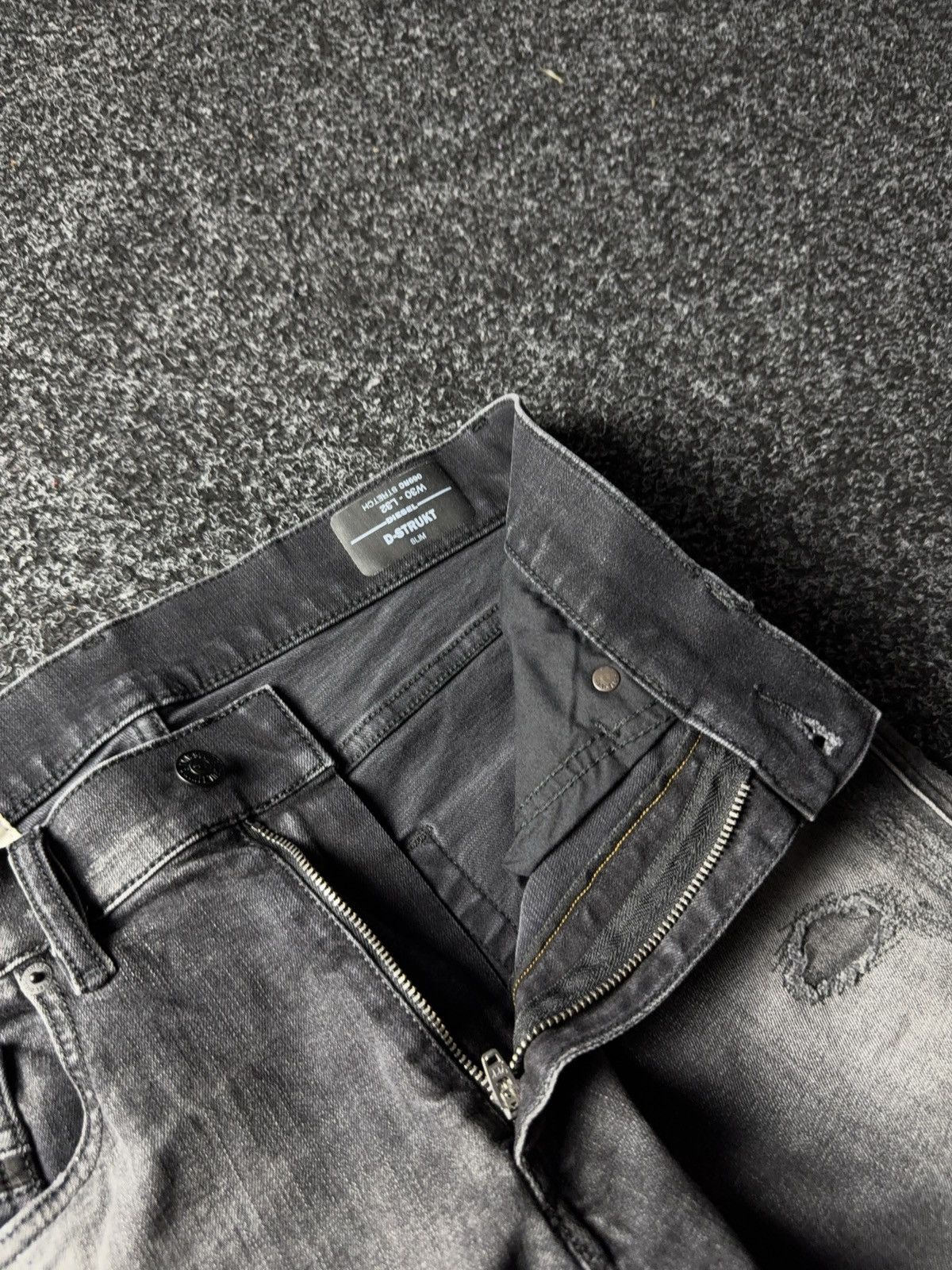 Diesel Luxury Diesel Distressed D-STRUKT Slim Denim pants jeans Size US 30 / EU 46 - 8 Thumbnail