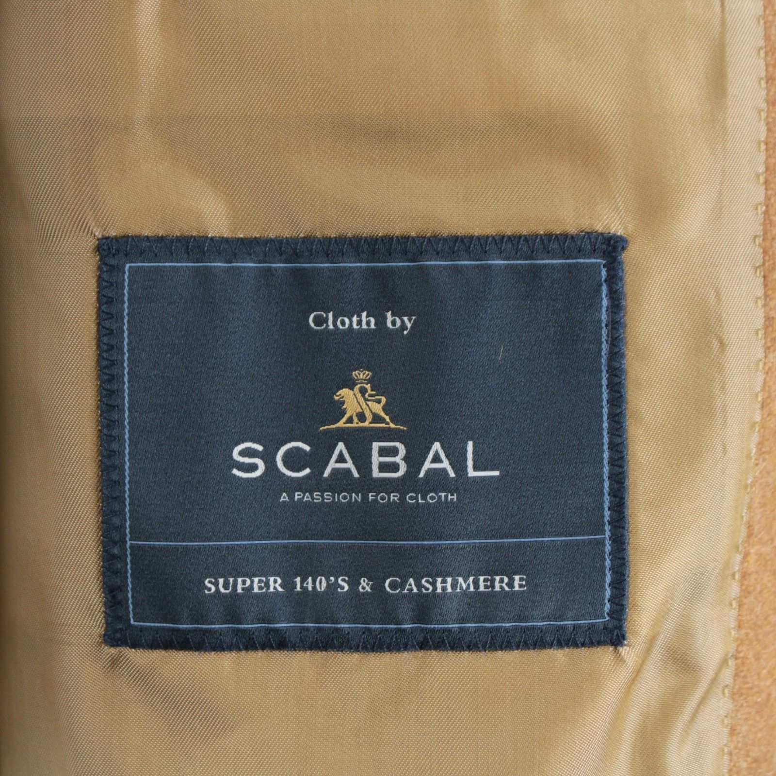 SCABAL Scabal Sport Coat Size 40 Regular US in Beige Size 40R - 8 Thumbnail
