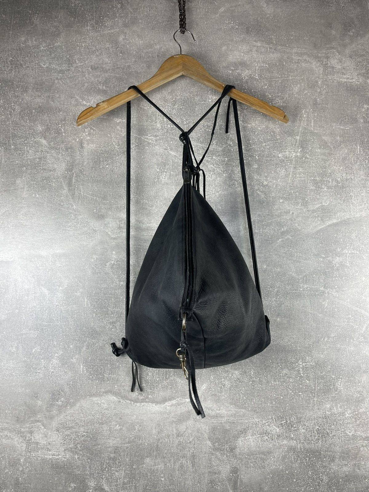 Vintage Avant Garde Yuri Leather Drawstring Backpack Shoulder Bag Size ONE SIZE - 1 Thumbnail