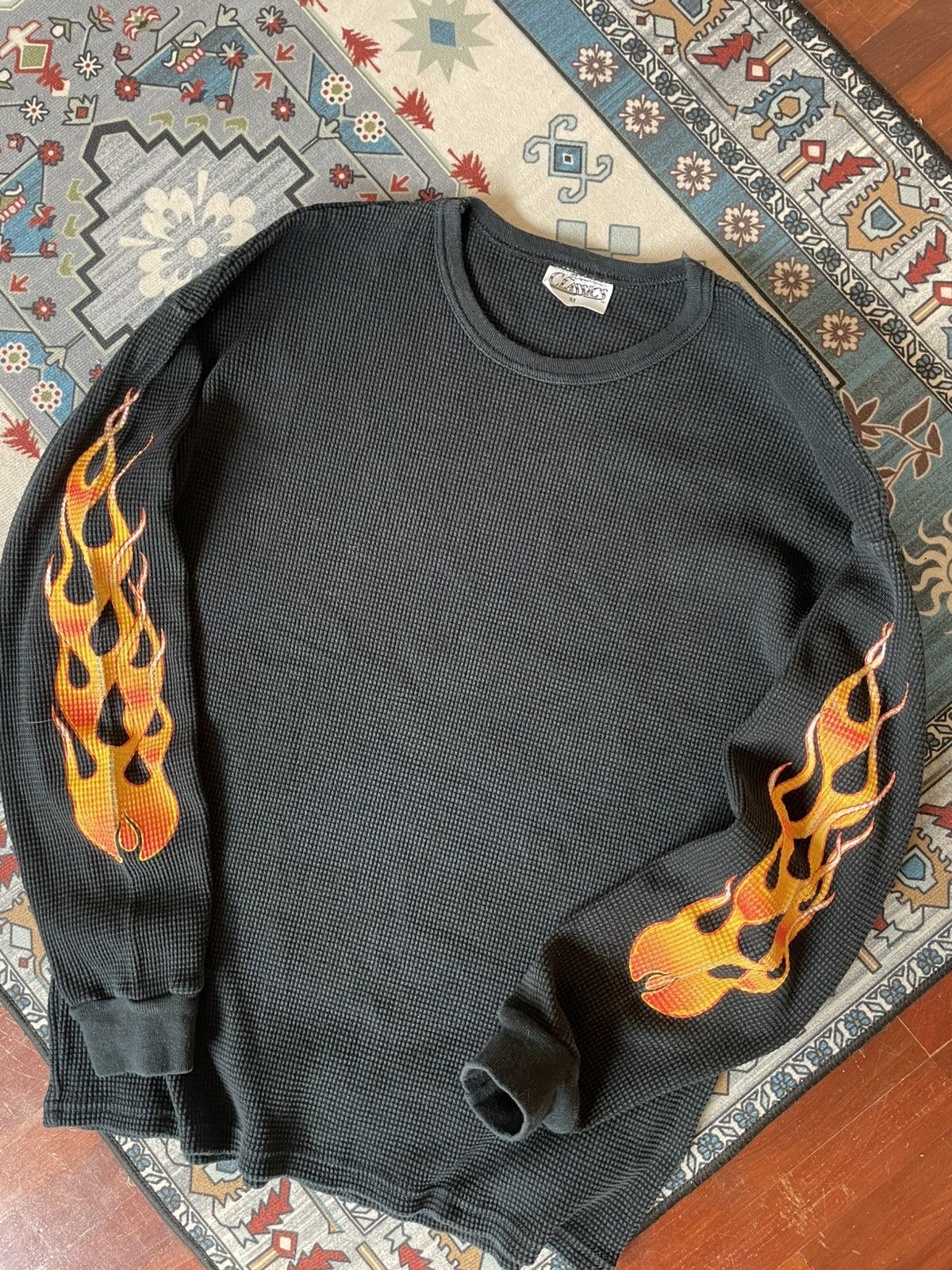Band Tees Vintage Waffle Fire Flame Size US L / EU 52-54 / 3 - 2 Thumbnail