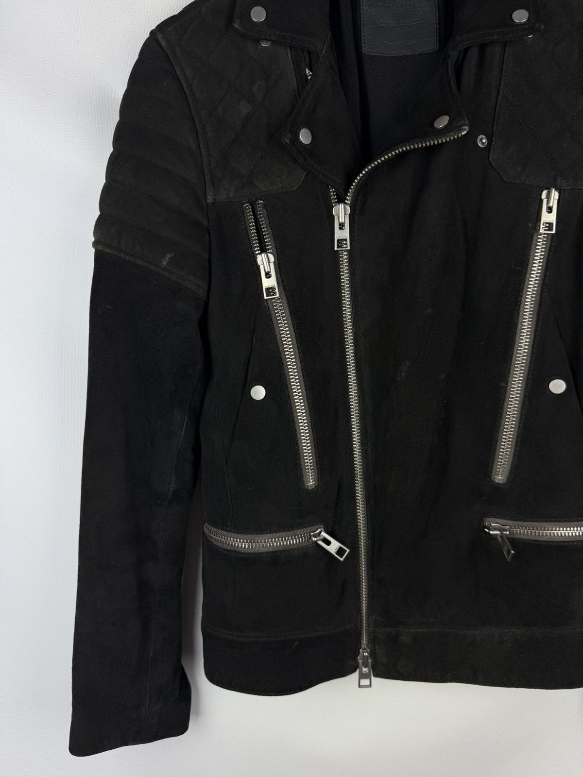 Allsaints Allsaints Imagara Suede Biker Men’s Leather Jacket Size XS Size US XS / EU 42 / 0 - 5 Thumbnail