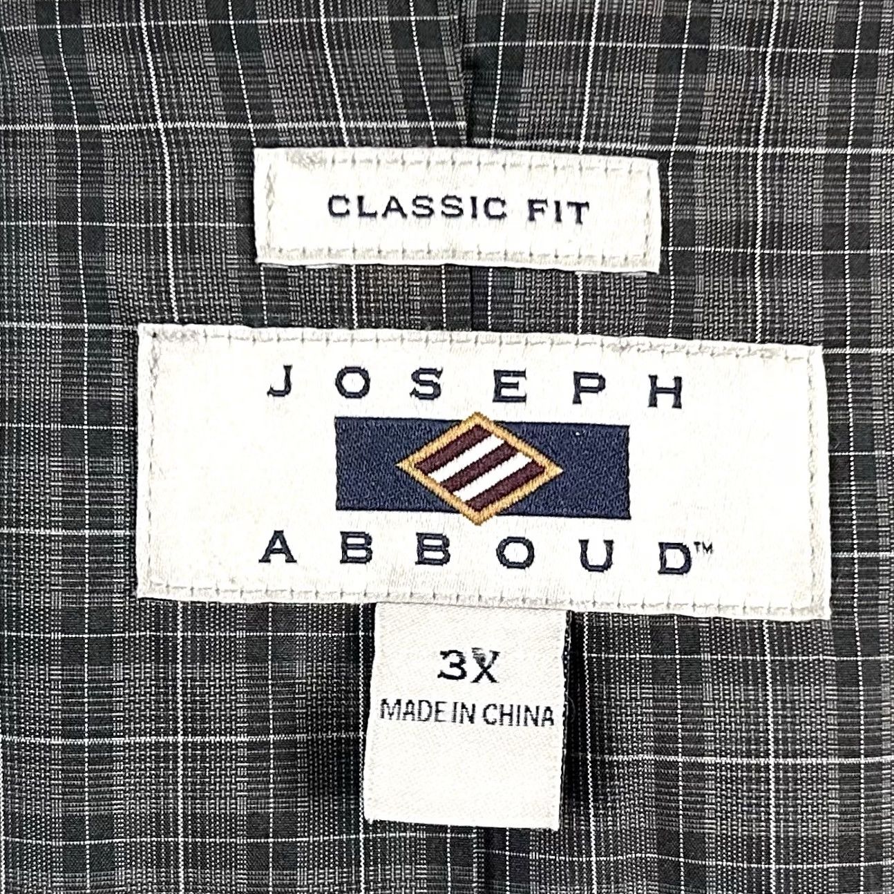 Joseph Abboud Joseph Abboud Sport Coat Gray Plaid Elbow Patches Two Button Vented 3X Big & Tall Mens Jacket Coat Size US XS / EU 42 / 0 - 3 Thumbnail