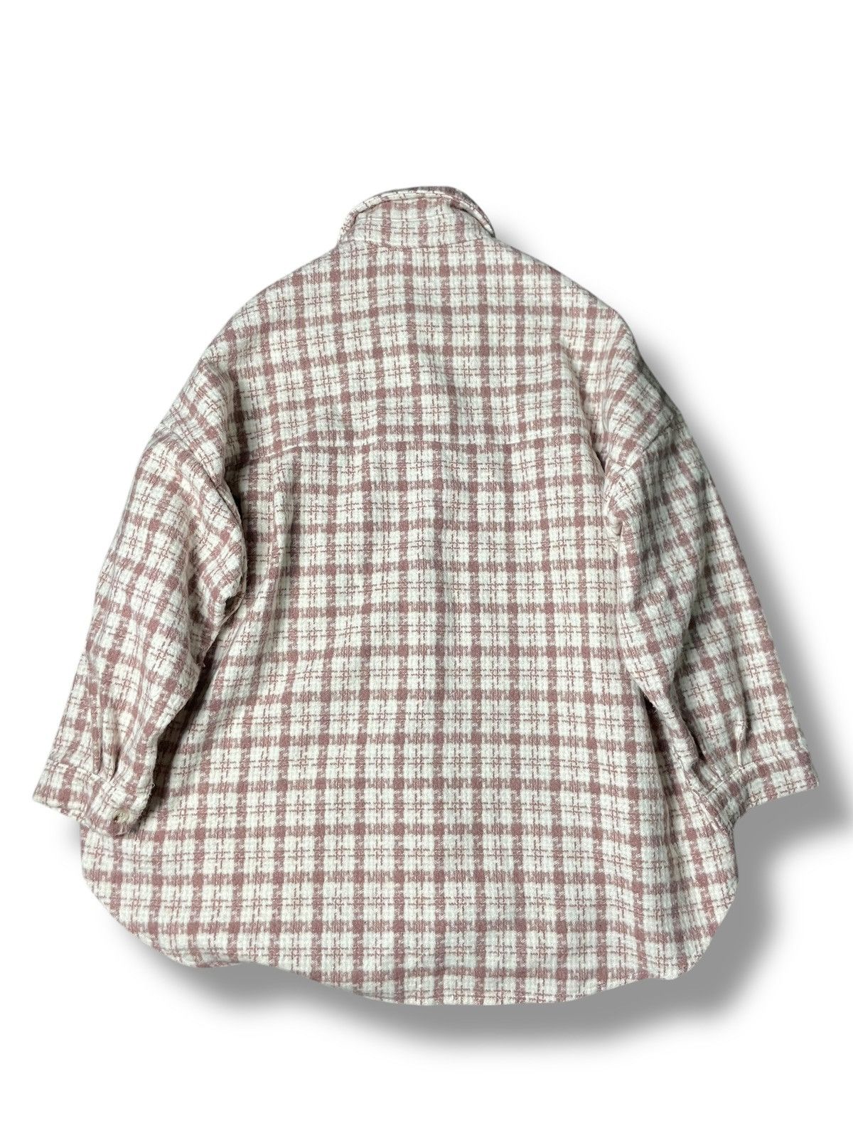 Japanese Brand × Vintage GRL Japanese Brand Plaid Wool Button Up Shirt (84) Size US L / EU 52-54 / 3 - 6 Thumbnail