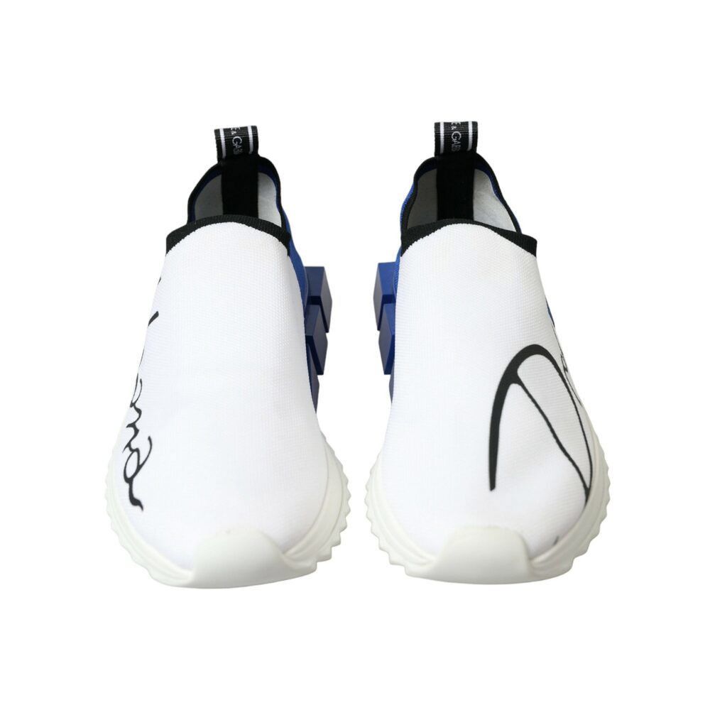 Dolce & Gabbana Dolce & Gabbana Chic Low Top Sorrento Sneakers in Blue and W Size US 6.5 / EU 39-40 - 2 Thumbnail