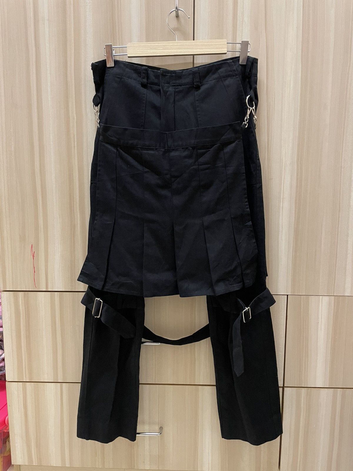 Japanese Brand Vtg Y2K Sexy Dynamite Bondage Pants Skirt Visual Kei Punk Size US 31 - 8 Thumbnail