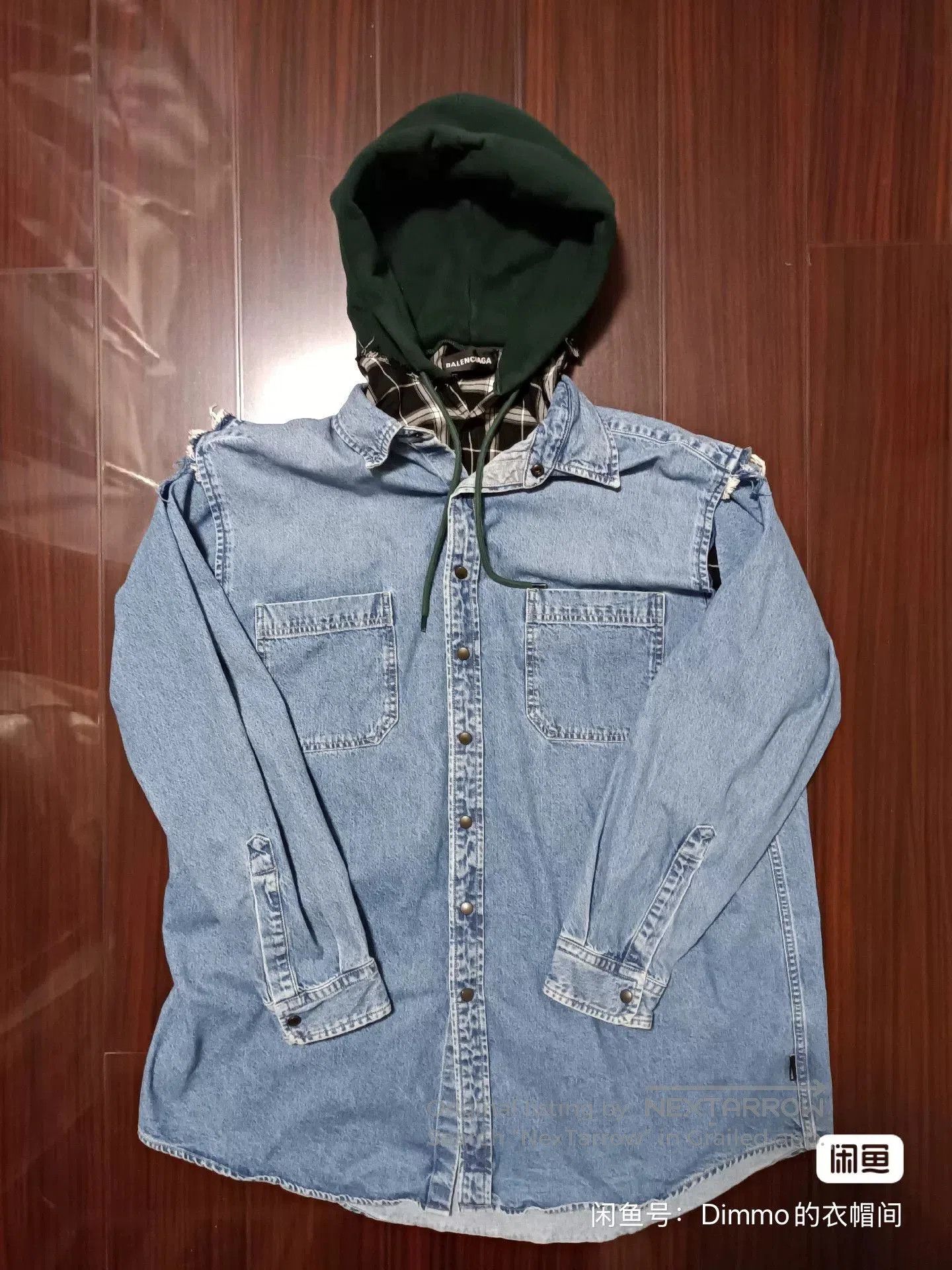 Balenciaga Balenciaga Blue Denim Shirt Jacket. Size US XXS / EU 40 - 1 Thumbnail