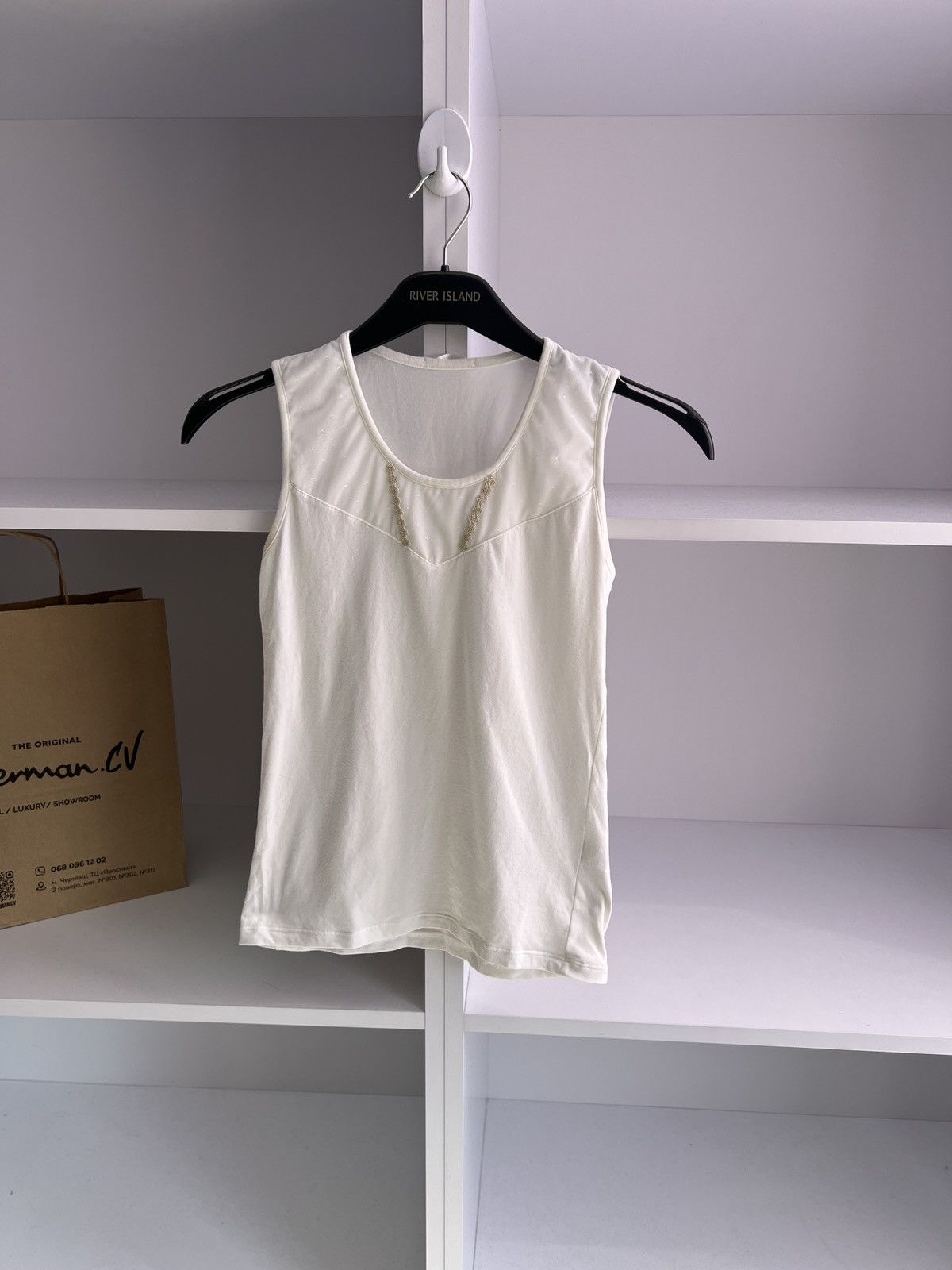 La Perla × Vintage Vintage La Perla Women's white Sleeveless Size S / US 4 / IT 40 - 3 Thumbnail