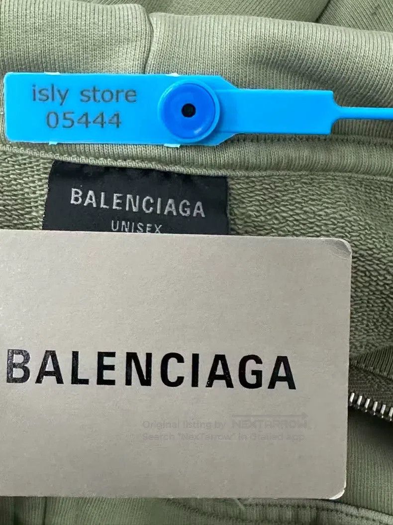 Balenciaga Balenciaga Solid Color Zip-Up Hooded Drop Shoulder Sweatsh Size US M / EU 48-50 / 2 - 4 Thumbnail