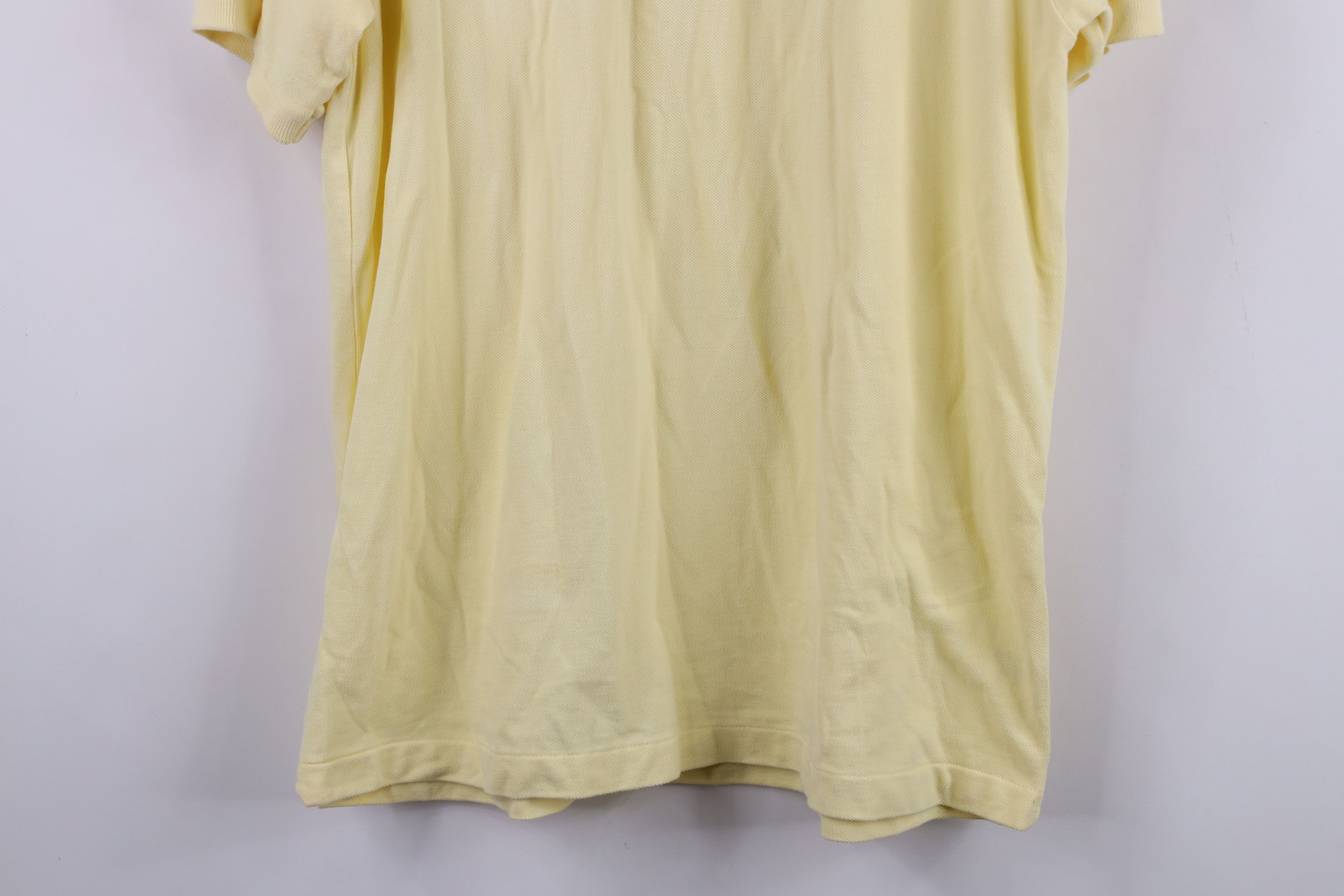 Lacoste Vintage Lacoste Faded Croc Logo Pique Cotton Golf Polo Shirt Size US XL / EU 56 / 4 - 3 Thumbnail