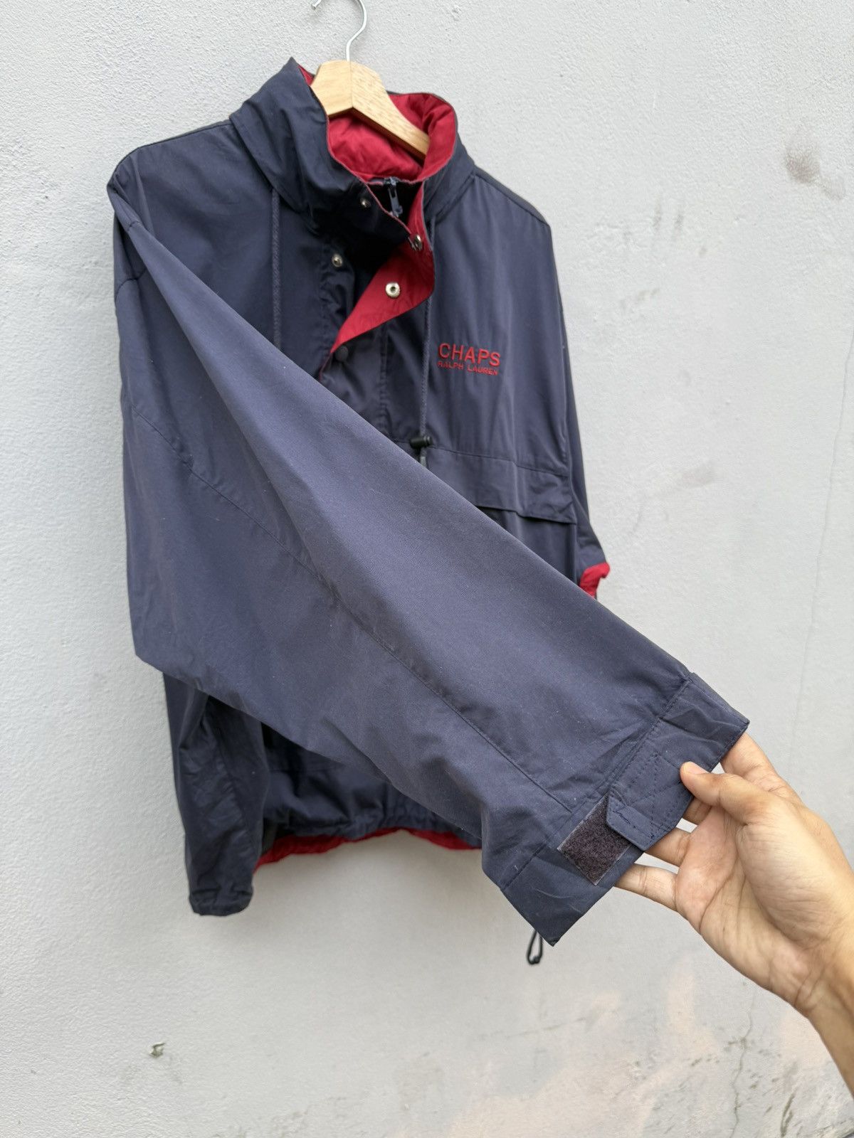 Polo Ralph Lauren 90s CHAPS RALPH LAUREN Halfzip Kangaroo Pocket Anorak Jacket Size US L / EU 52-54 / 3 - 13 Thumbnail