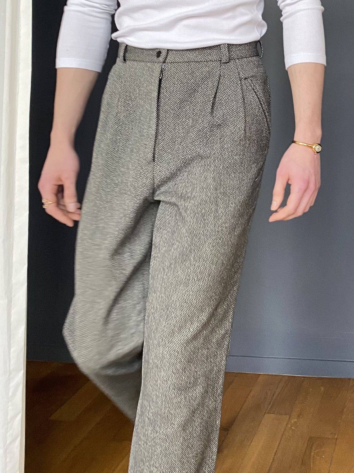 Vintage Vintage, unknown brand - Grey smart pants - 2019 Size US 28 / EU 44 - 9 Thumbnail