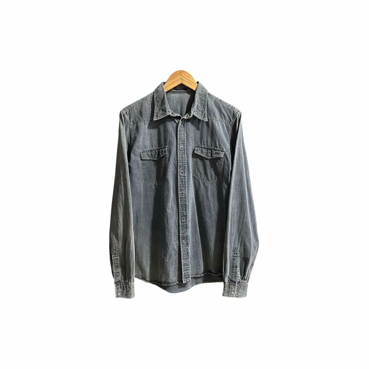 Prada 🔥Archived Prada Indigo Denim Shirt 2012 Size US L / EU 52-54 / 3 - 16 Thumbnail