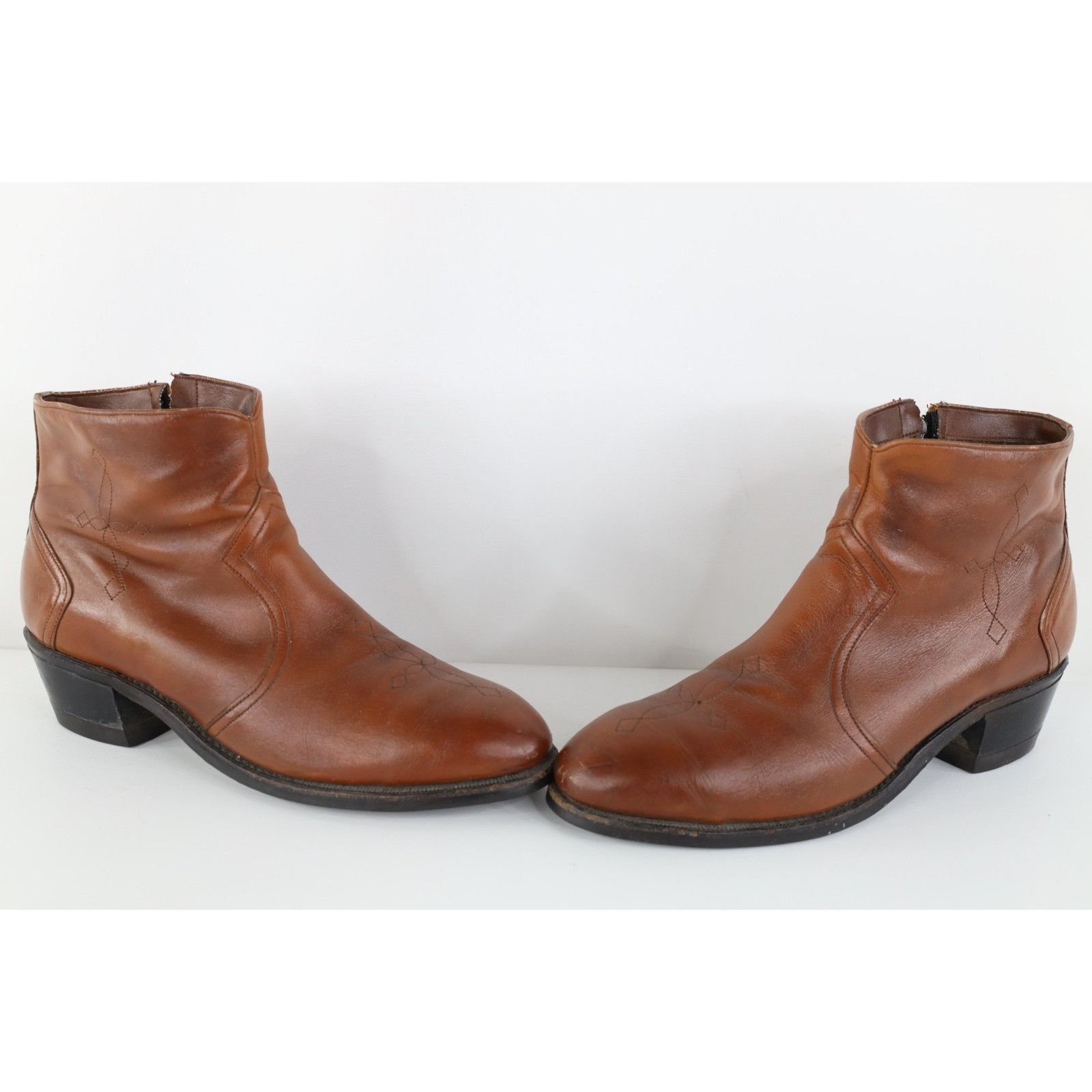 Vintage Vintage 70s Streetwear Tribal Leather Side Zip Boots Size US 9 / EU 42 - 1 Thumbnail