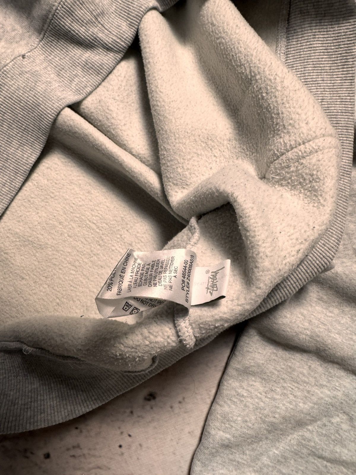 Stussy × Vintage STUSSY CENTER LOGO OVERSIZE BOXY HOODIE Size US L / EU 52-54 / 3 - 6 Thumbnail