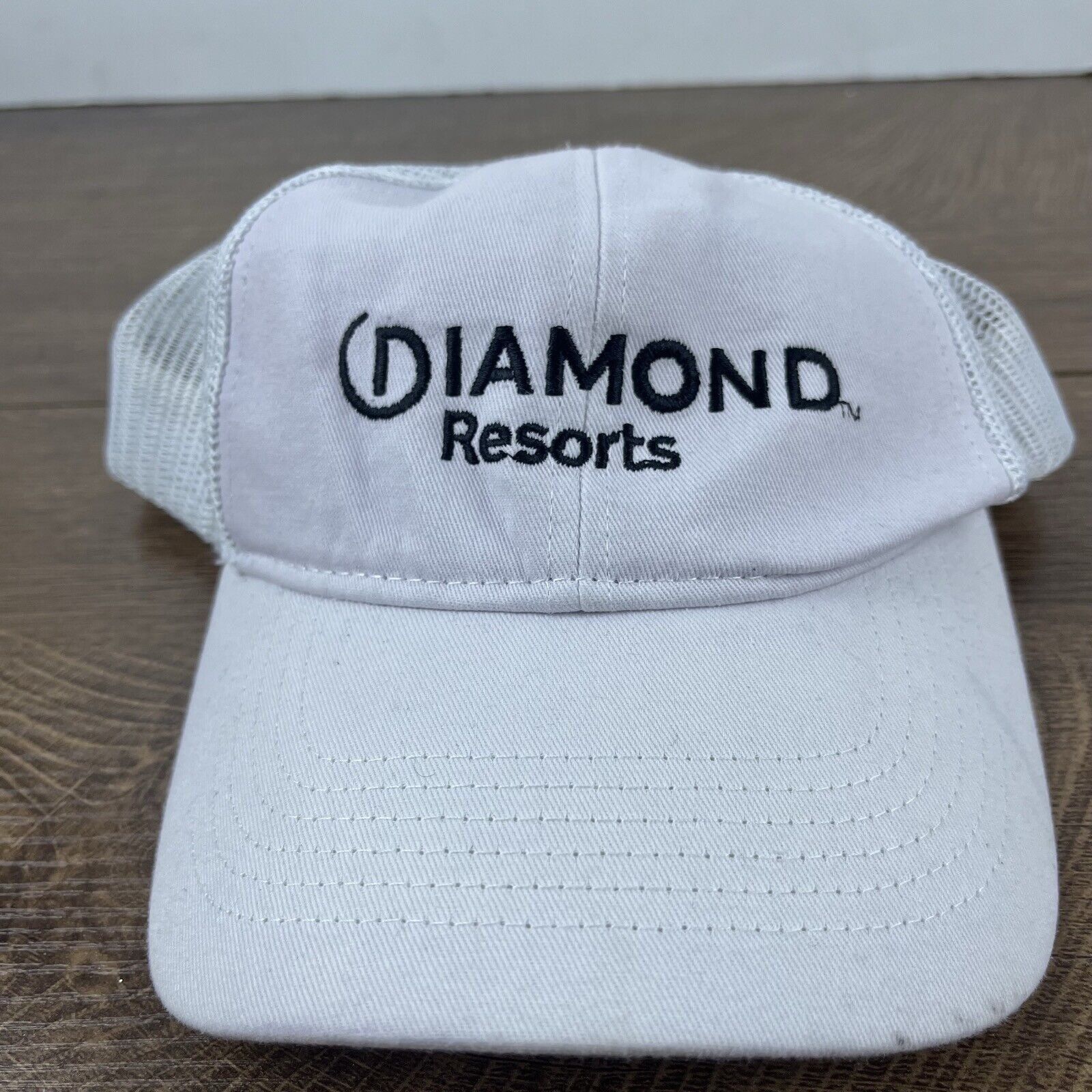 Other Diamond Resort Hat Diamond Snapback Hat White Adjustable Hat Size ONE SIZE - 4 Thumbnail