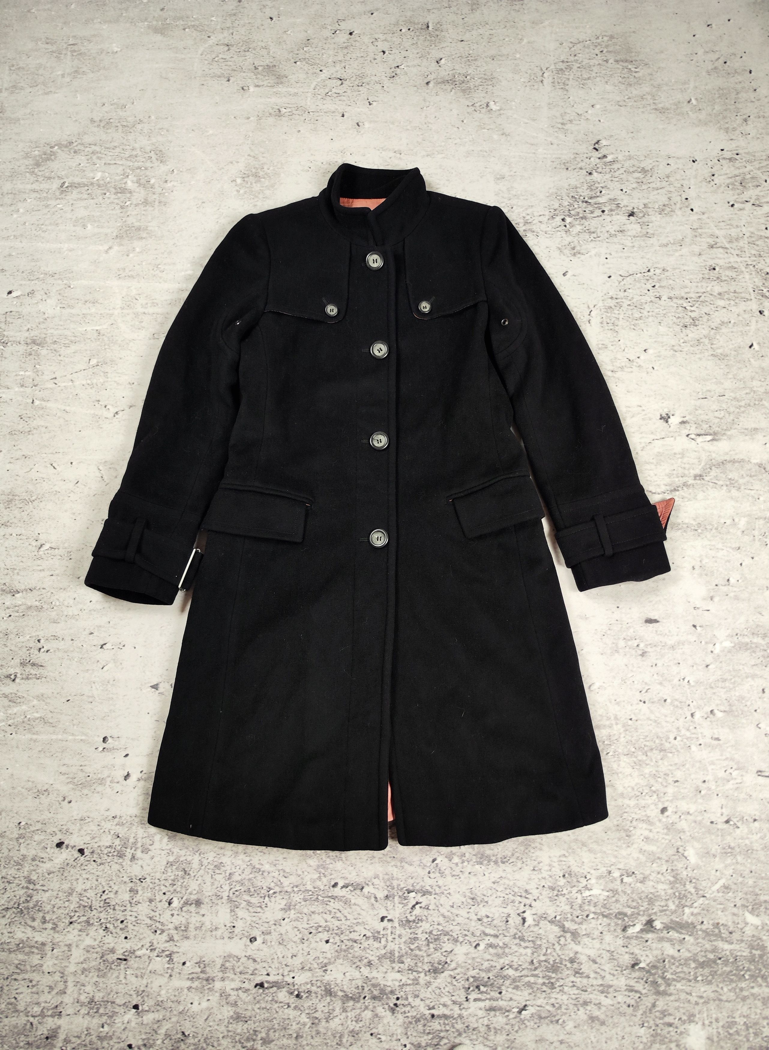 image of Max Co x Max Mara Max & Co. Max Mara Women Wool Coat Black (Size Small)