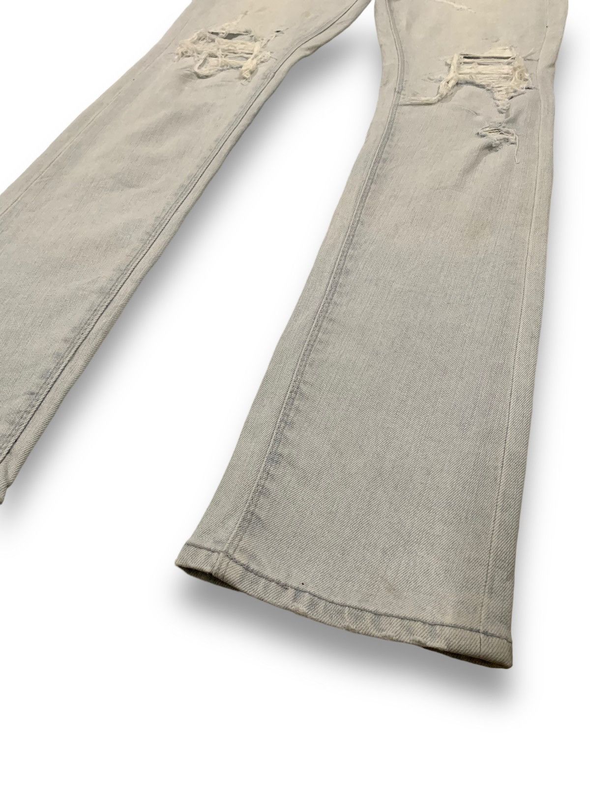 Number (N)ine Japanese Brand Gostar De Fuga Patched Distressed Punk Jeans Size US 31 - 9 Thumbnail