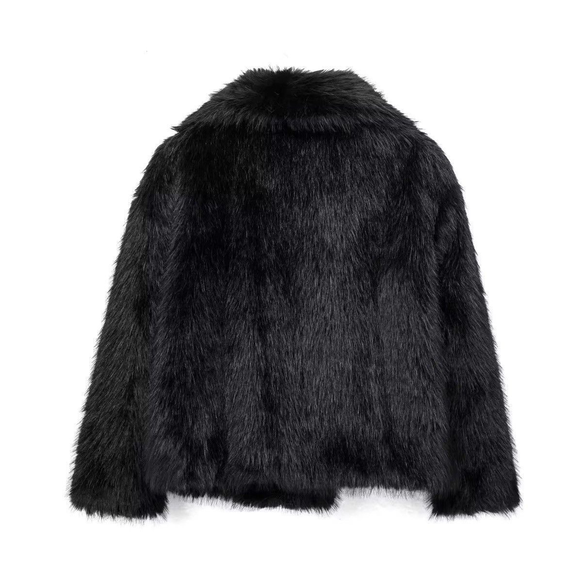 Japanese Brand × Vintage Ladies Faux Fur Plush Wool Long Sleeve Jacket Size M / US 6-8 / IT 42-44 - 2 Thumbnail