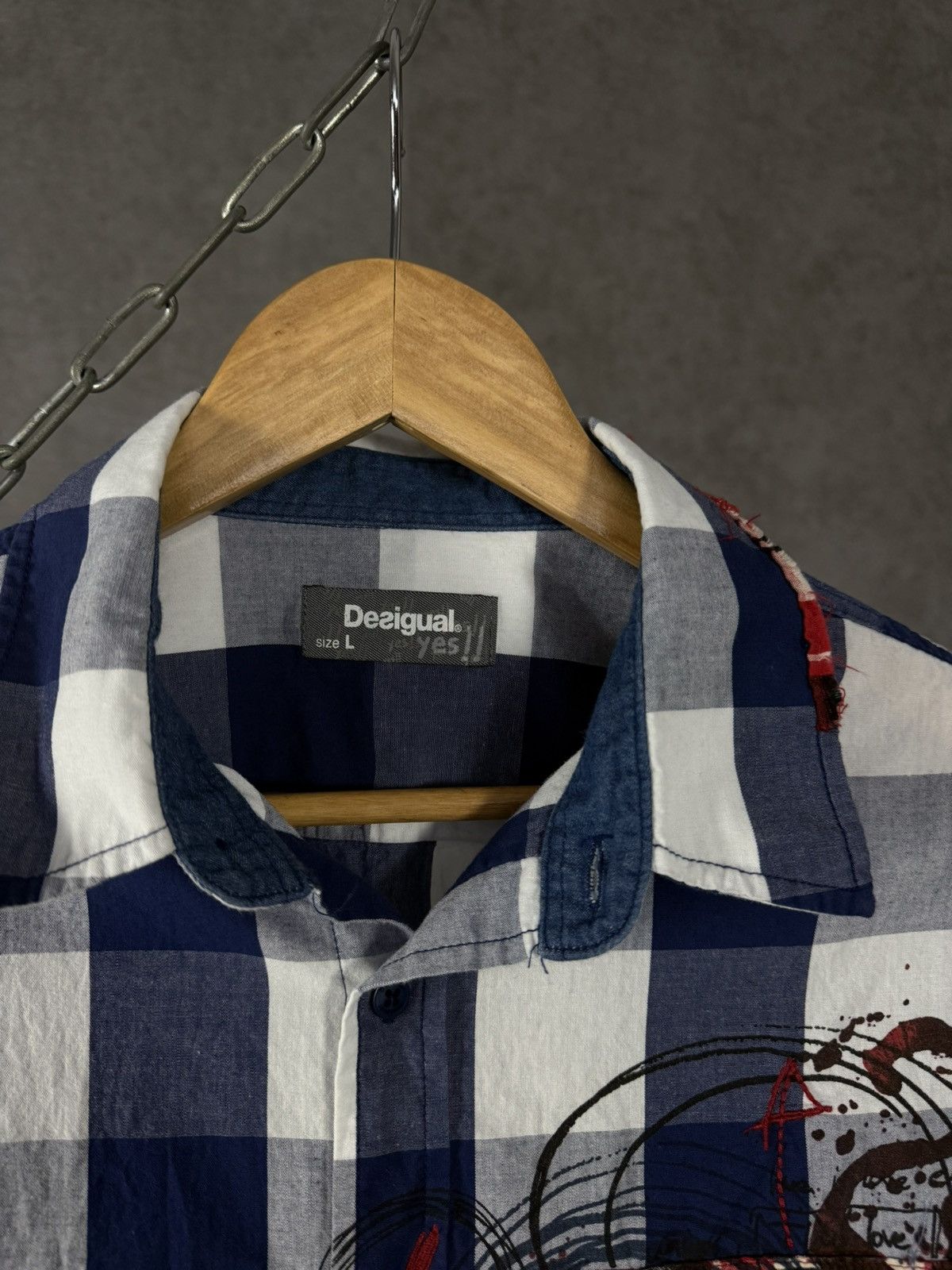 Desigual Desigual designer art shirt Size US L / EU 52-54 / 3 - 3 Thumbnail