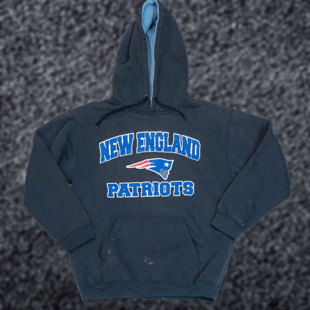 NFL New England Patriots Hoodie Mens Size M Blue Navy Distressed NFL Kenpo Pullover Hoodie, Logo, Pockets, All Seasons, Football, Sportswear Size US M / EU 48-50 / 2 - 1 Thumbnail