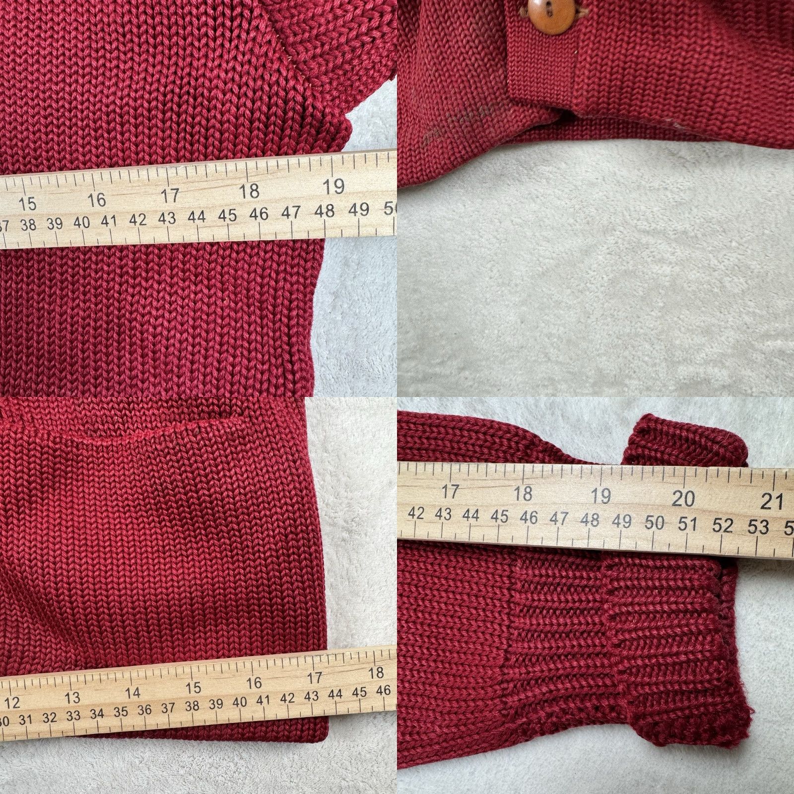 Vintage VINTAGE Jonesknit 50s Varsity Cardigan Sweater Mens M Red Gold Letterman Wool Buttons Size US M / EU 48-50 / 2 - 8 Thumbnail
