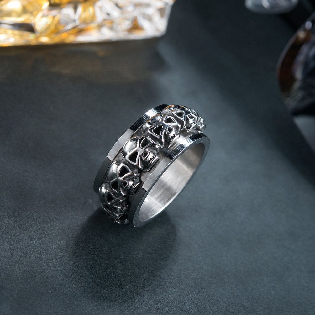 Japanese Brand × Jewelry Rotatable Skull Ring Size ONE SIZE - 2 Thumbnail