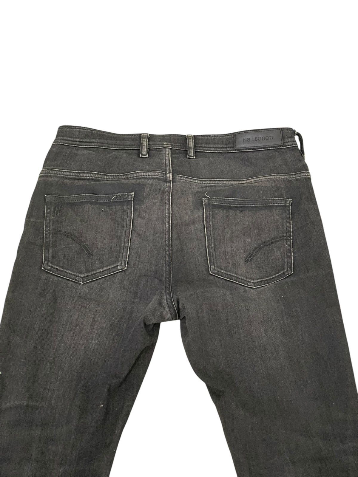 Neil Barrett Skinny Jeans Neil Barrett Italy Stretch Faded Black 1🟦0 Size US 32 / EU 48 - 14 Thumbnail
