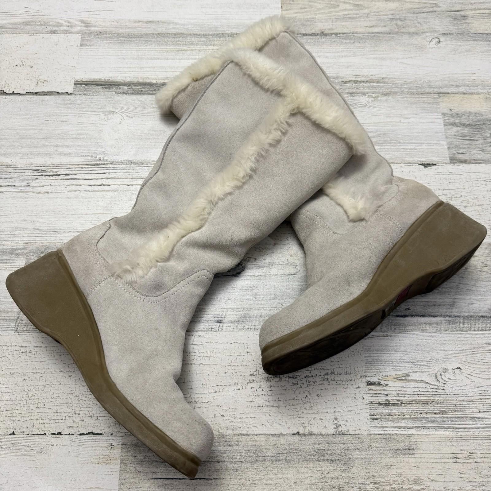 Bonobos Y2k bongo leather suede faux fur calf platform boots sz 9 Size US 9 / IT 39 - 1 Thumbnail