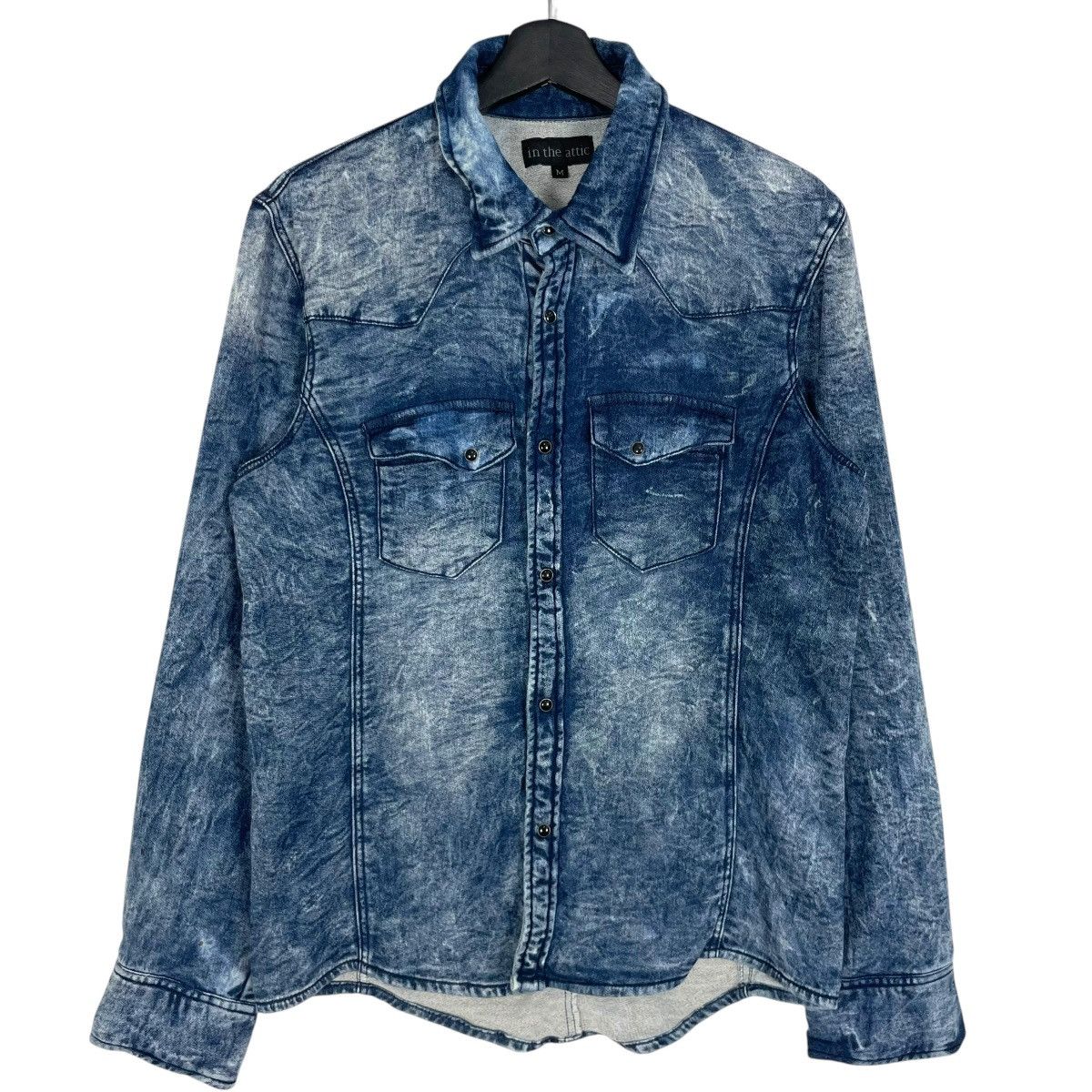 In The Attic Vintage In The Attic Acid Wash Shirt Button Japanese Brand Size US S / EU 44-46 / 1 - 1 Thumbnail
