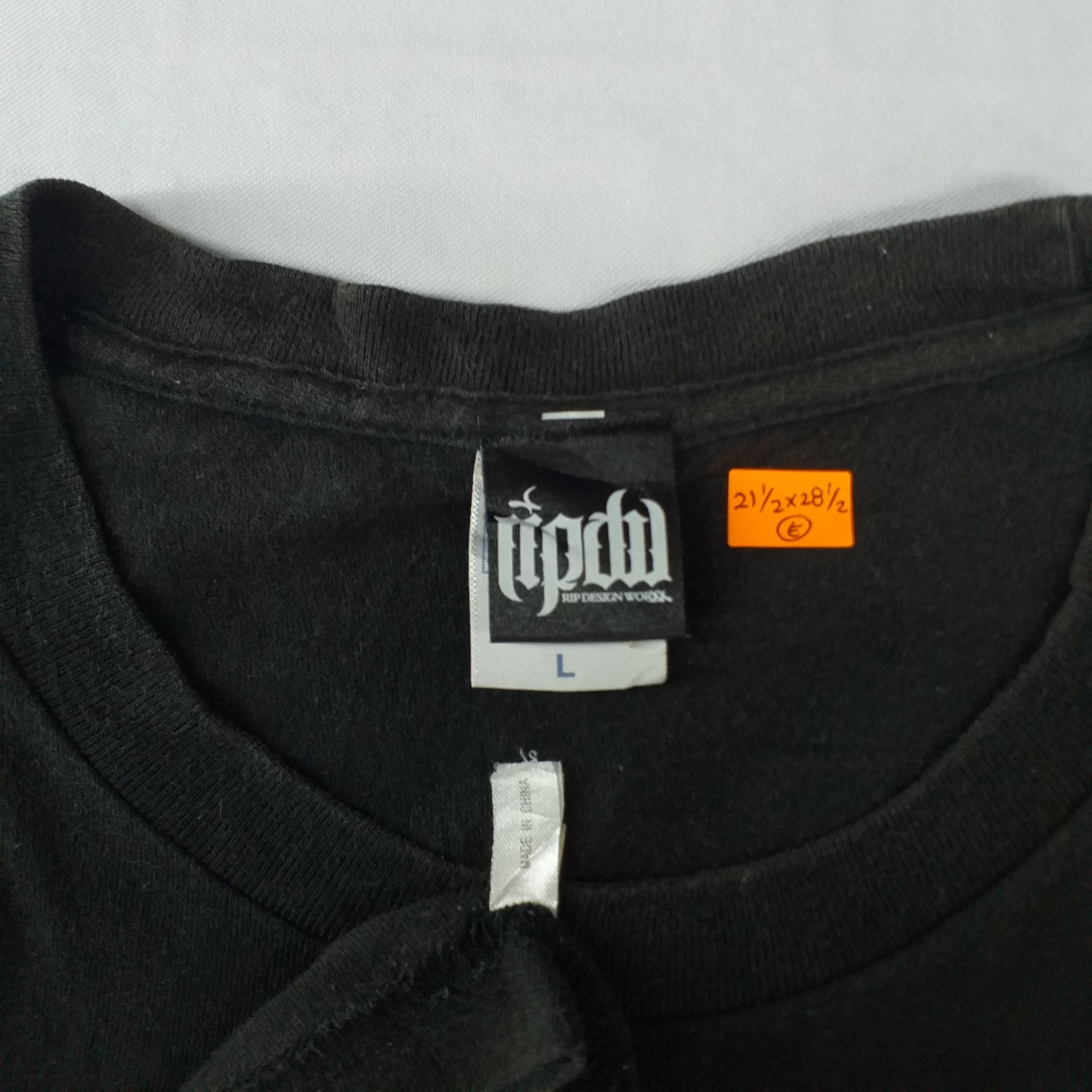 Japanese Brand NPDU Rip Design Work Large T-shirt E043 Size US L / EU 52-54 / 3 - 3 Thumbnail