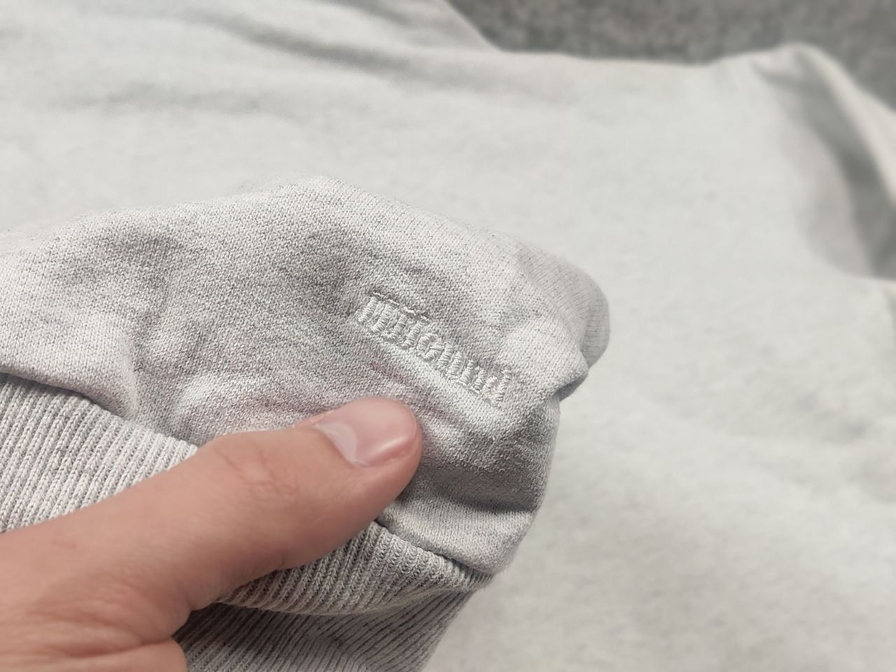 JJJJound JJJJound Design Oatmeal Oversized Gray Pullover Hoodie Logo Size US L / EU 52-54 / 3 - 12 Thumbnail