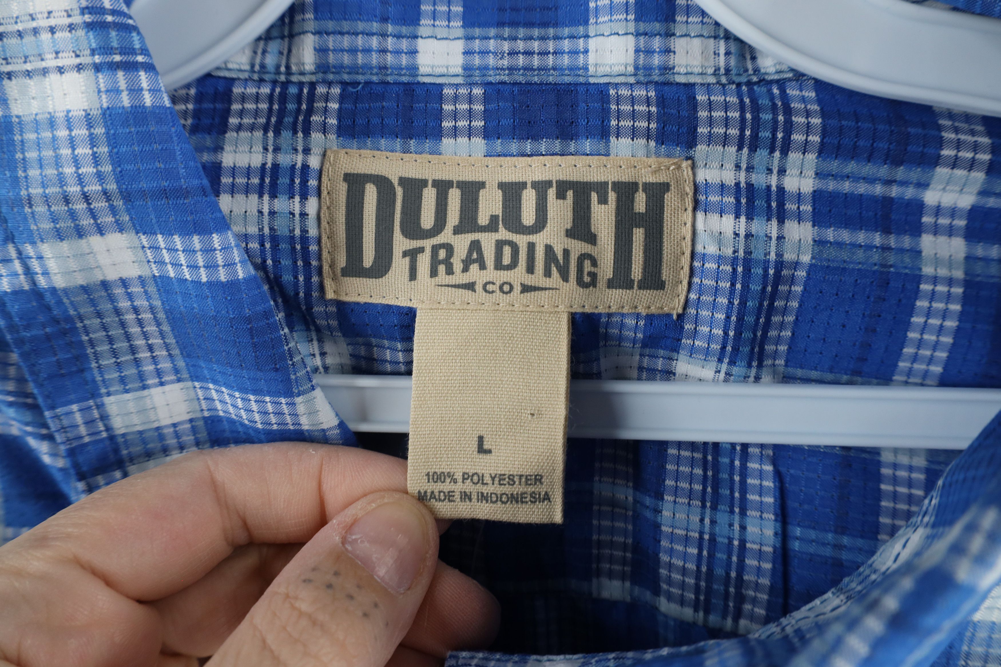 Duluth Trading Company × Vintage New Duluth Trading Co Short Sleeve Button Shirt Plaid Size US L / EU 52-54 / 3 - 4 Thumbnail