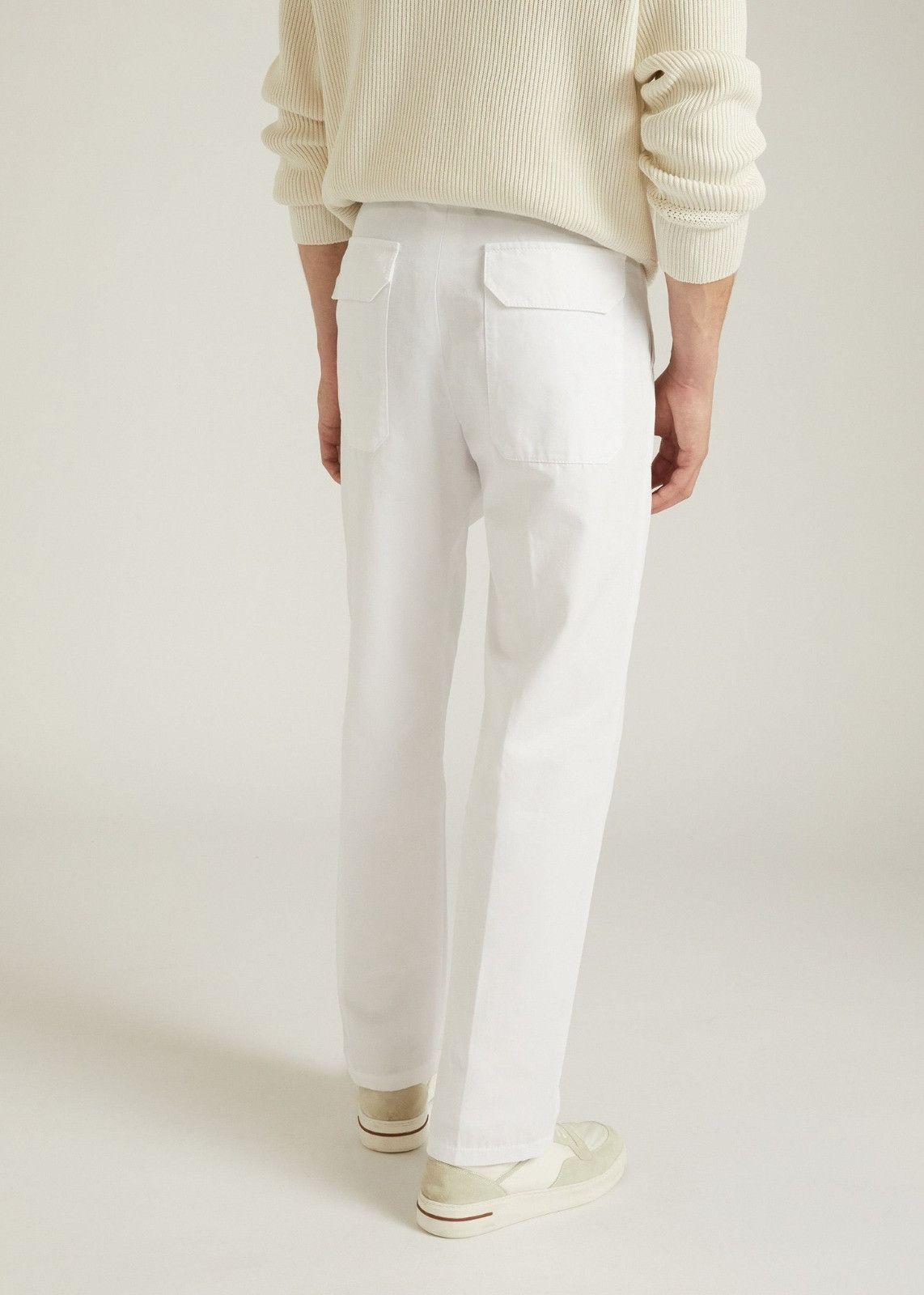 Loro Piana o1srvl11e1024 Portofino Pant in White Size US 30 / EU 46 - 3 Thumbnail