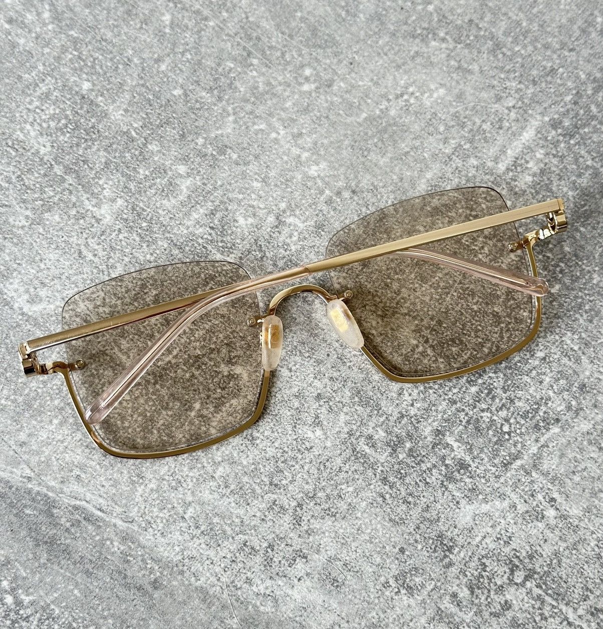 Gucci Gucci GG1279S 004 Gold Rimless Square Sunglasses Japan Size ONE SIZE - 8 Thumbnail