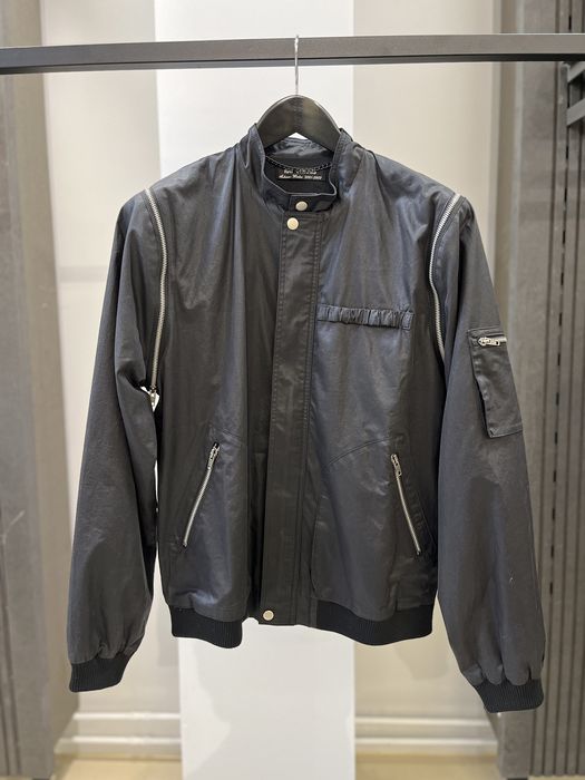 Raf Simons Raf Simons AW 2001 Riot Riot Riot Coated Detachable Jacket ...