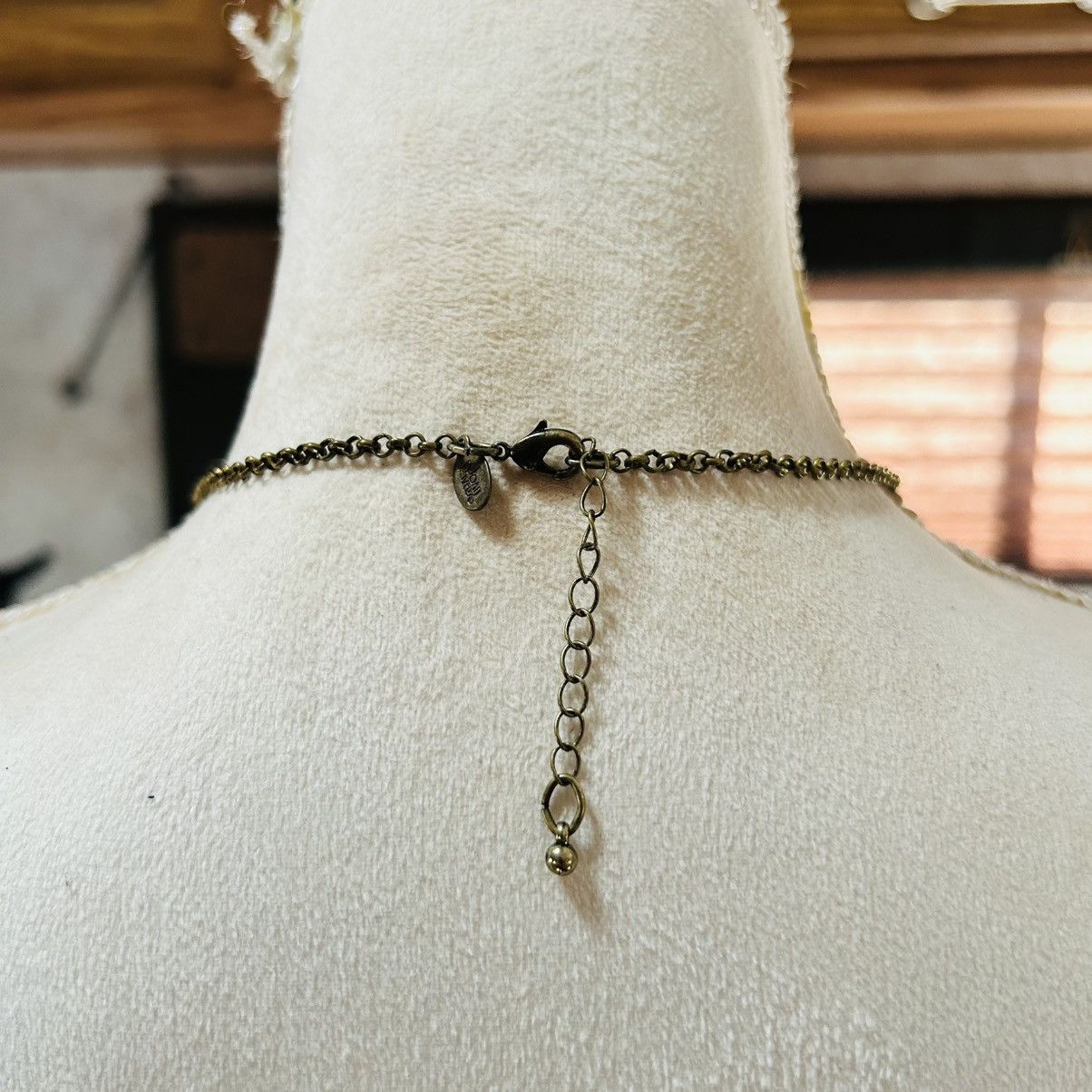 Joan Rivers Vintage Joan Rivers stone drop brass chain y style necklace Size ONE SIZE - 4 Thumbnail