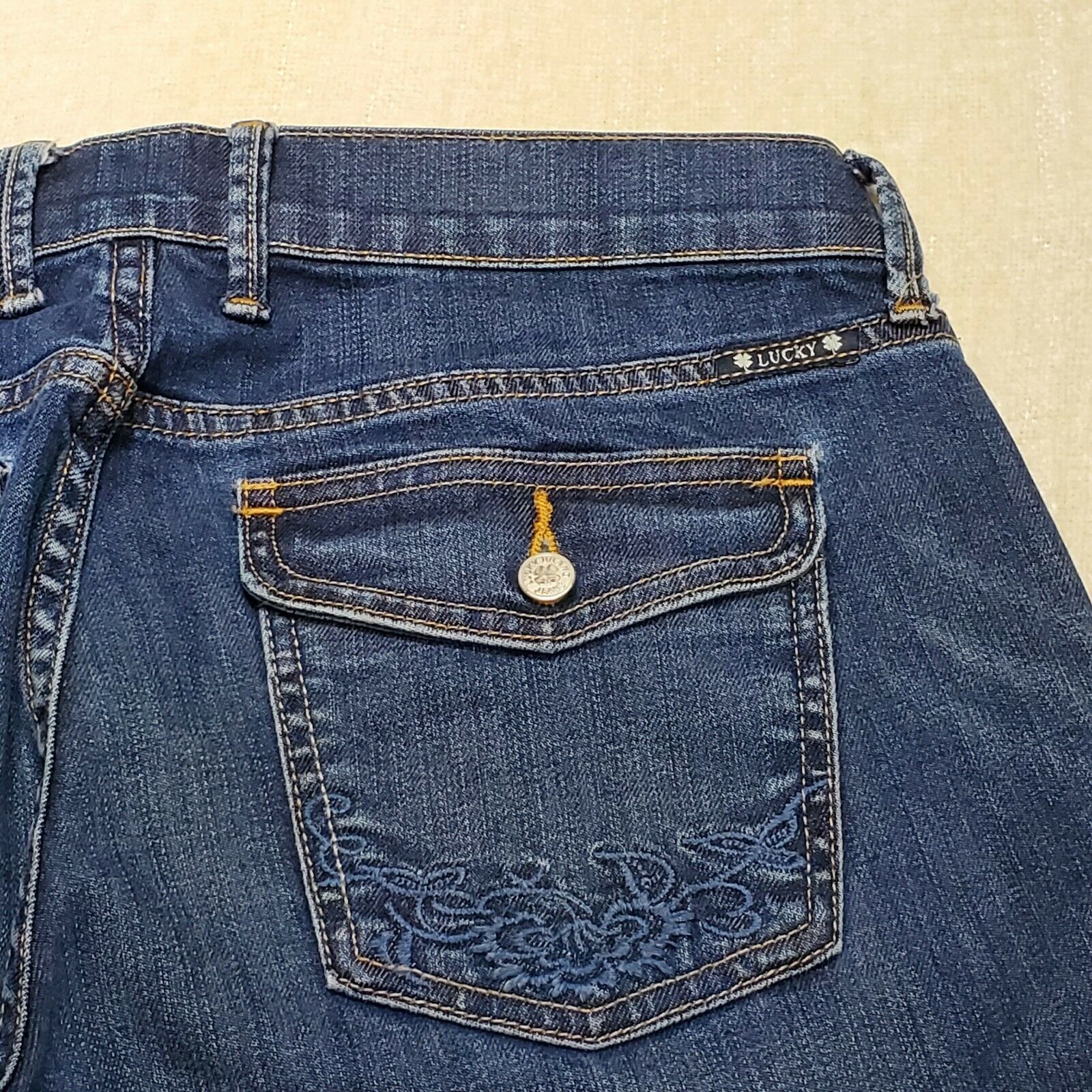 Lucky Brand Lucky Brand Sweet N Crop Denim Jeans Womens Size 6/28 Blue Size 29" - 4 Thumbnail