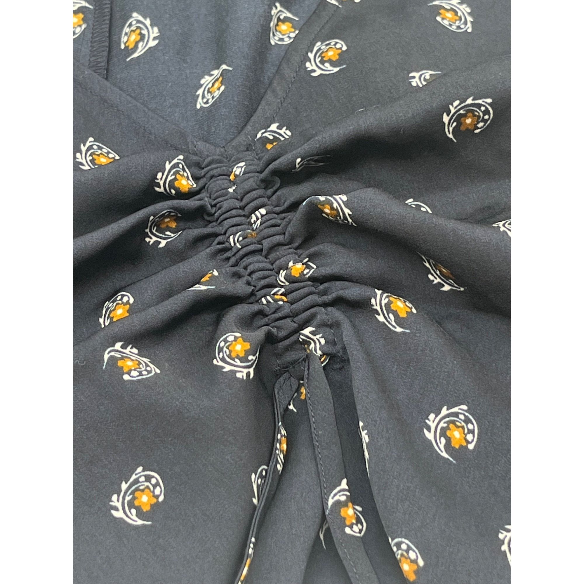 Other Melrose and Market Cinched Front Top In Navy Esme Clip Flora Size M / US 6-8 / IT 42-44 - 8 Thumbnail