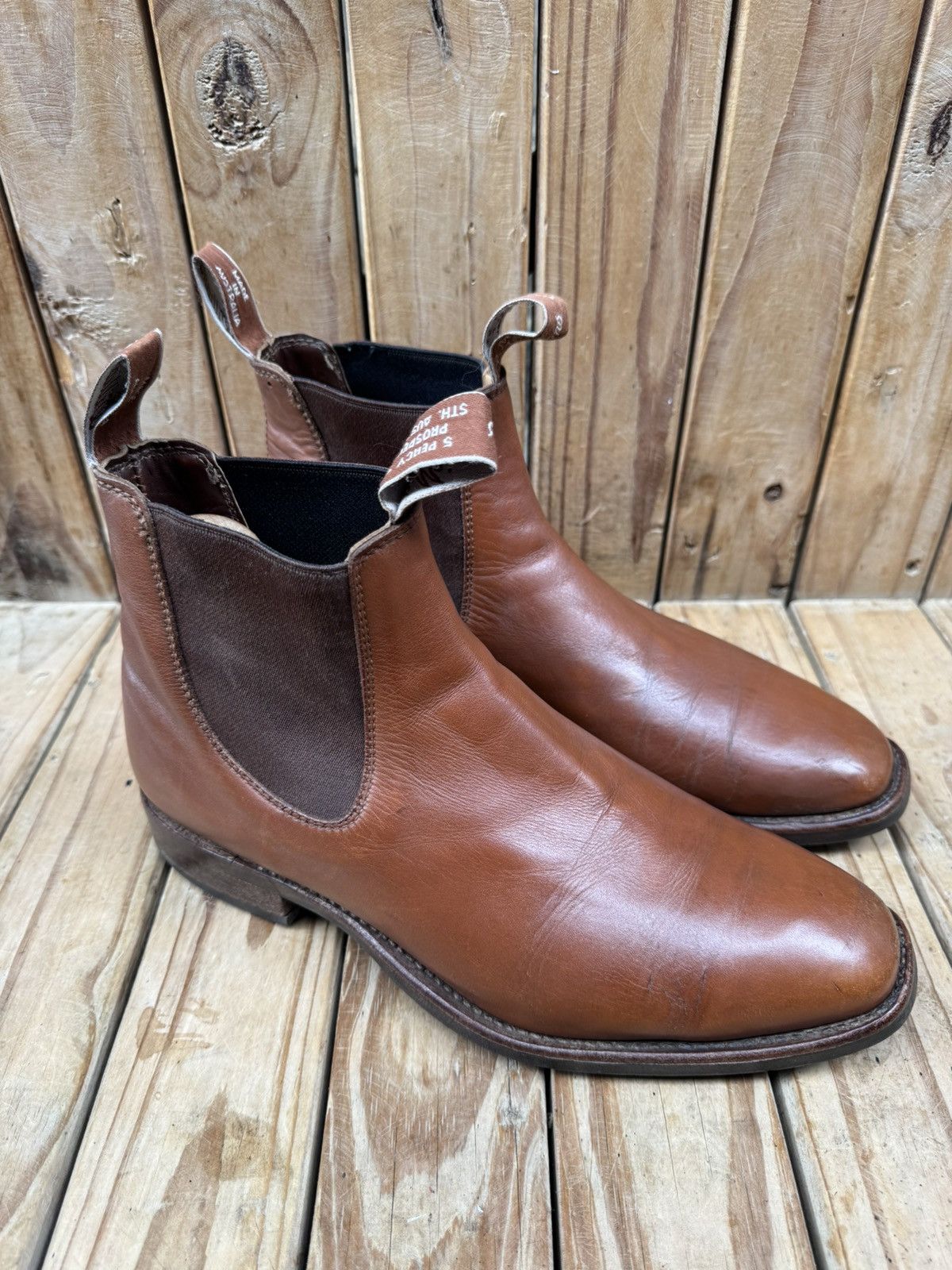 R.M. Williams R.M.Williams Brown leather Australian Men Boots UK 8 H US 9 Size US 9 / EU 42 - 12 Thumbnail