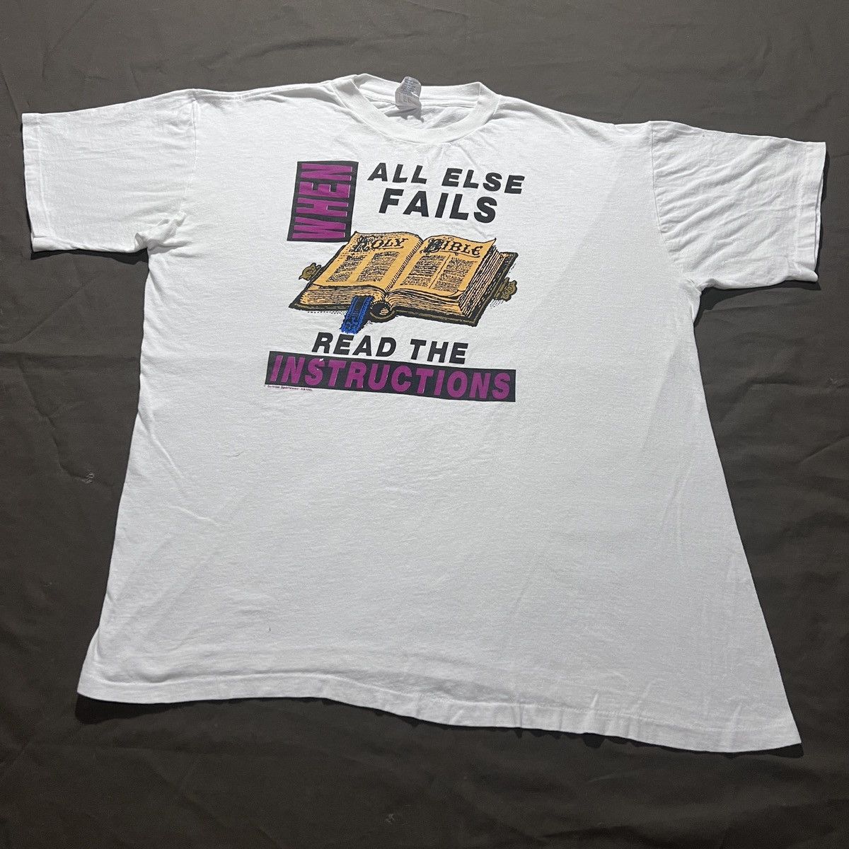 Vintage Vintage 90s Jesus God Holy Bible Promo Tee XL Size US XL / EU 56 / 4 - 2 Thumbnail